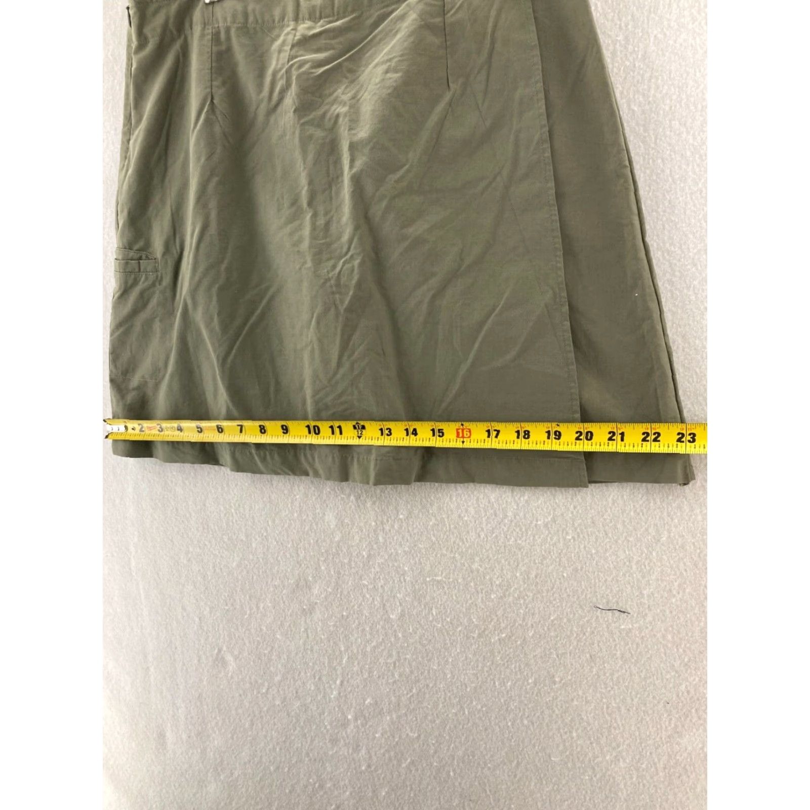 Vintage GSX Skirt Womens 12 Beige Short Solid Straight & Pencil Size 34" / US 12 / IT 48 - 3 Thumbnail