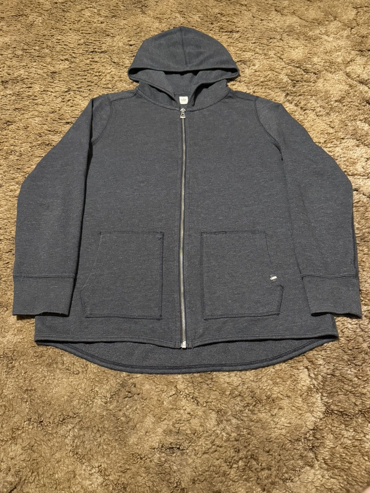 Gap Vintage Y2K Gap Full Zip Hoodie Grey Medium Size US M / EU 48-50 / 2 - 2 Thumbnail