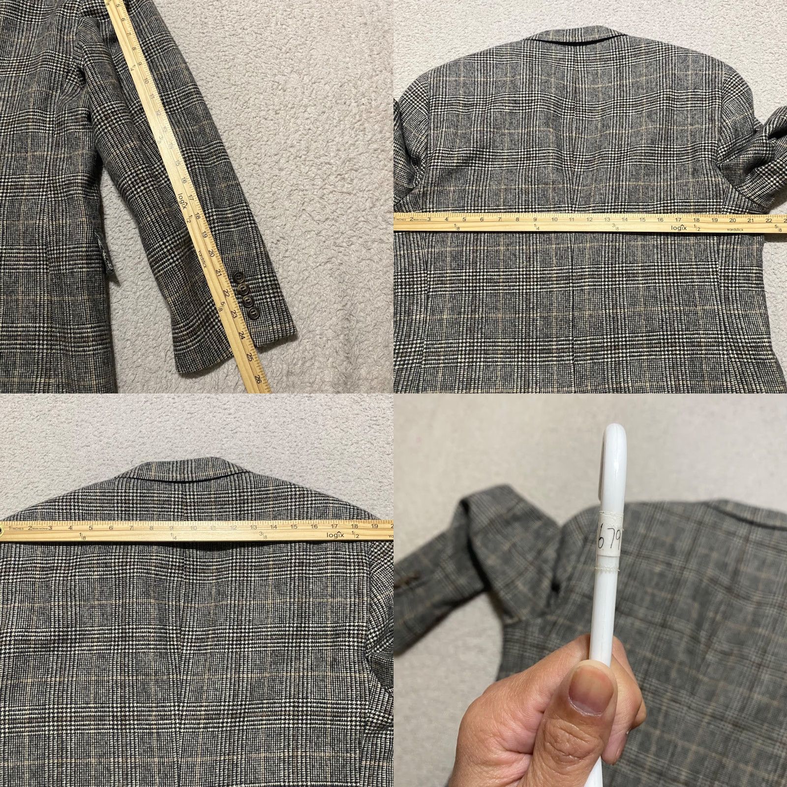Jos. A. Bank Jos A. Bank Blazer Mens 2 Button Red Plaid Camel Hair 2 Piece Premier Jacket Notch Lapel 4-Button Chest 44in Regular Fits Mens Size 46R - 9 Thumbnail
