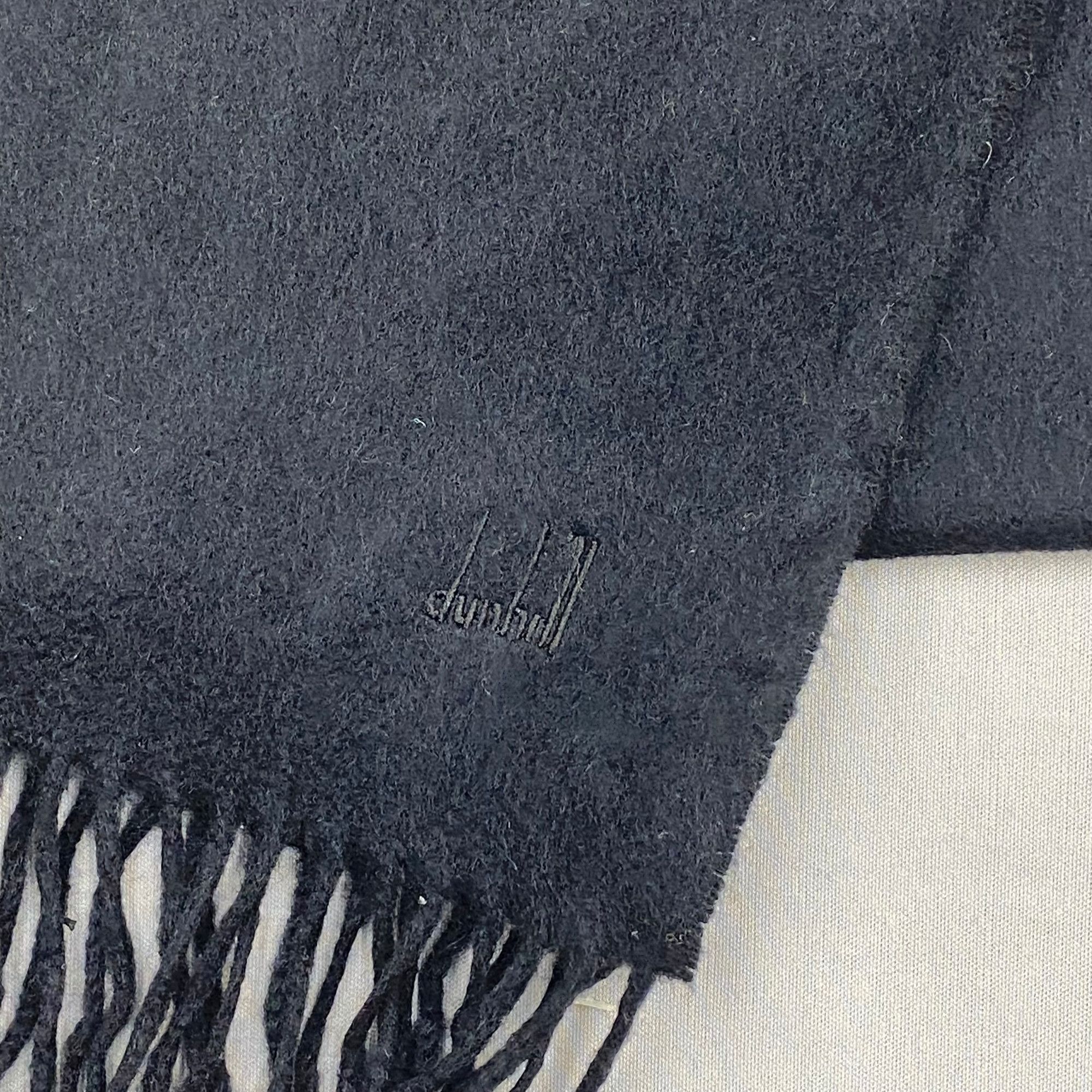 Alfred Dunhill Vintage Dunhill Scarf Muffler Wool Cashmere Winter Scarves Size ONE SIZE - 4 Thumbnail
