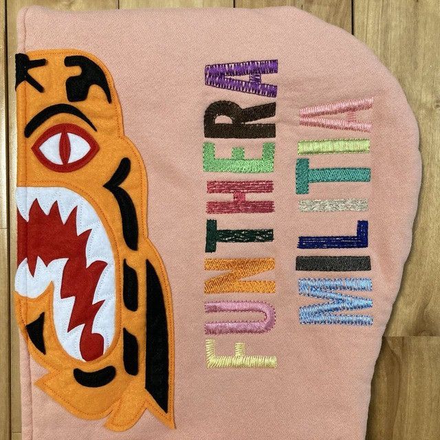 Bape BAPE Tiger full zip hoodie salmon pink a bathing ape Size US M / EU 48-50 / 2 - 5 Thumbnail