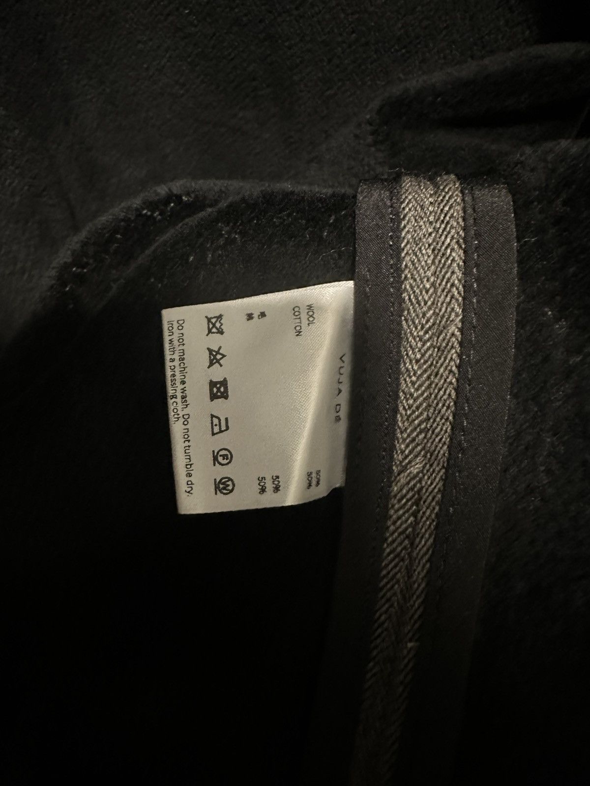 Vuja De Ryan Herringbone Fleece Jacket in Grey/Brown Size US M / EU 48-50 / 2 - 8 Thumbnail