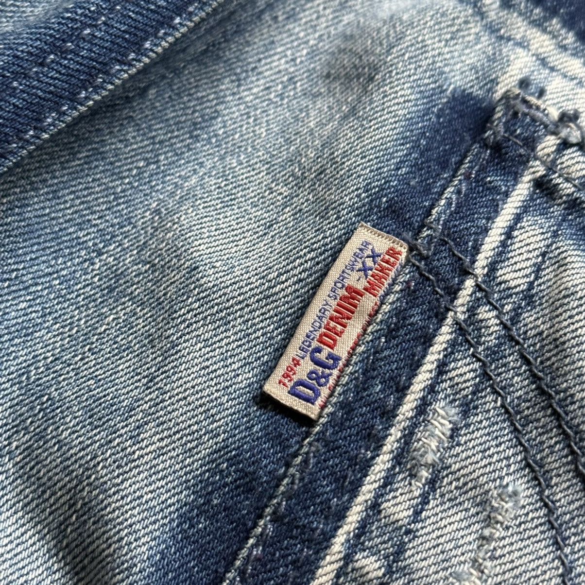 Dolce & Gabbana 📌 Vintage Dolce&Gabbana Archive 00s Y2K Distressed Jeans Size 26" / US 2 / IT 38 - 18 Thumbnail