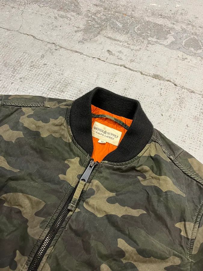 Polo Ralph Lauren 2000s Ralph Lauren Camouflage Olive Bomber Jacket Size US M / EU 48-50 / 2 - 5 Thumbnail