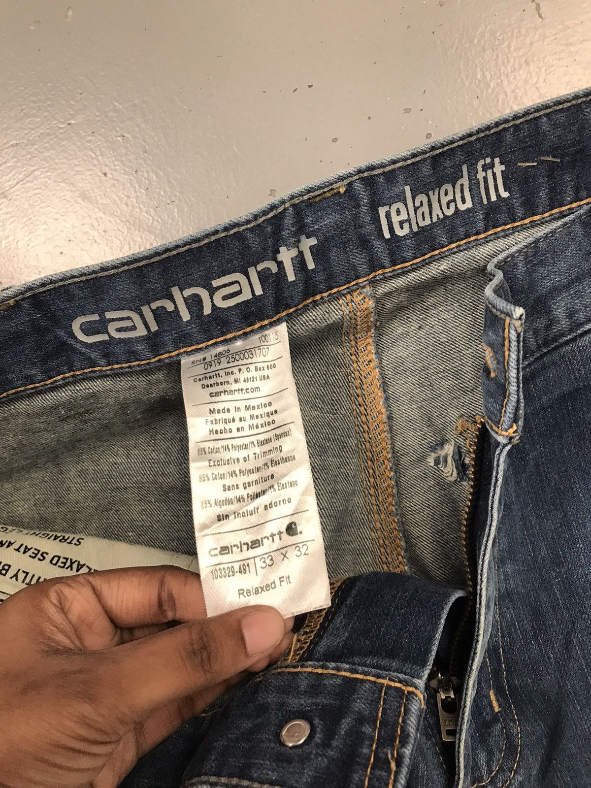 Carhartt Vintage Carhartt double knee relaxed fit denim workwear Size US 34 / EU 50 - 9 Thumbnail