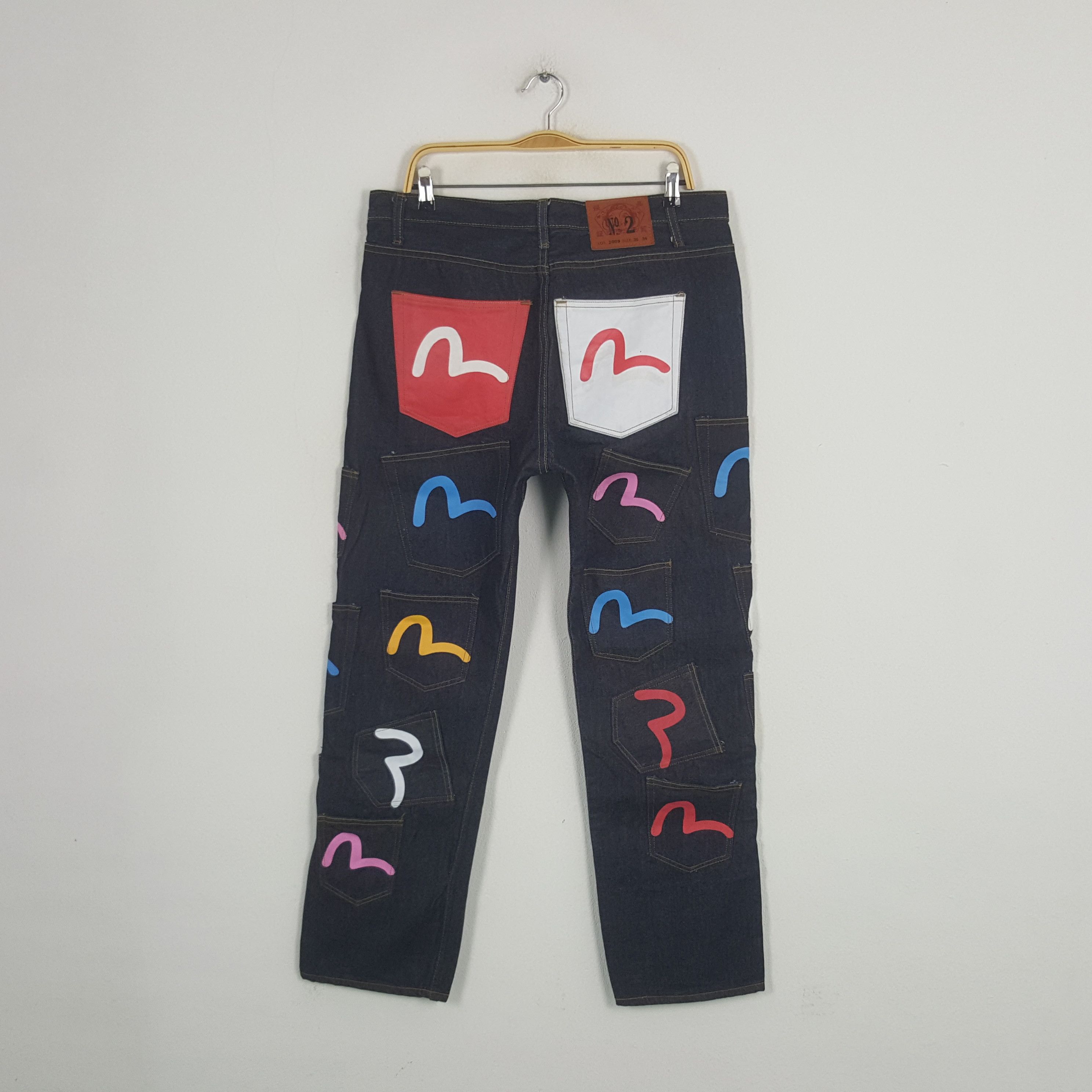 Japanese Brand Vintage Evisu Japanese Brand Daicock Denim Jeans C280N26 Size US 34 / EU 50 - 1 Thumbnail