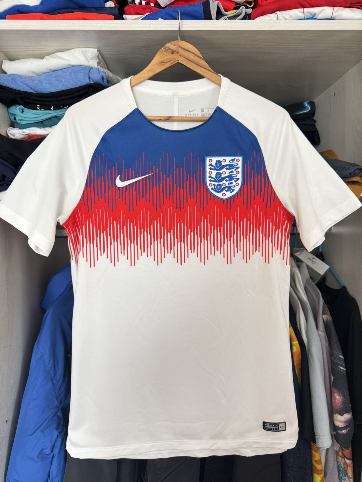 Nike England 2018-2019 Soccer Jersey Football Kit Shirt Size US M / EU 48-50 / 2 - 2 Thumbnail