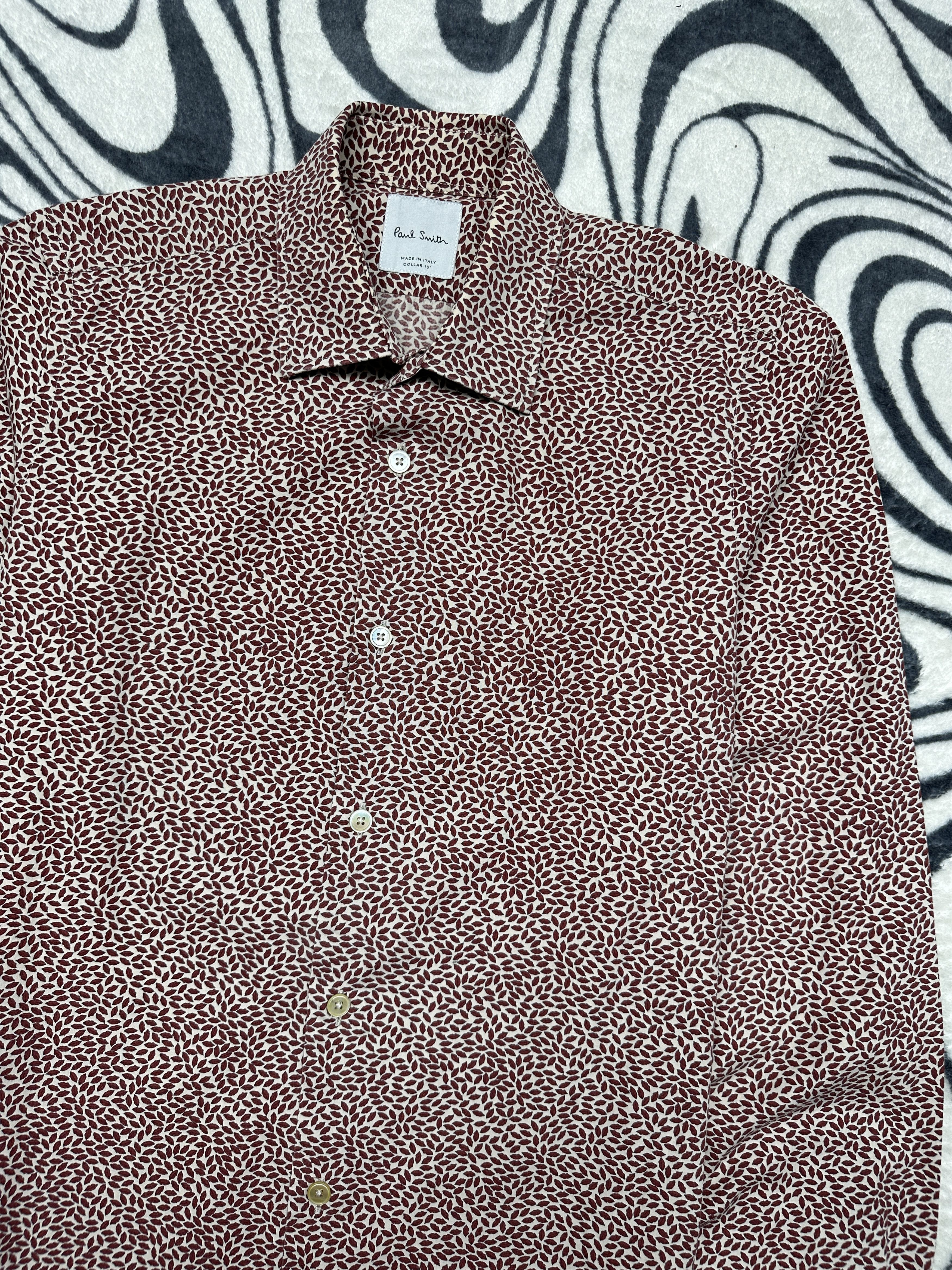 Paul Smith Paul Smith Mens Long Sleeve Shirt Lips Print Size US M / EU 48-50 / 2 - 2 Thumbnail