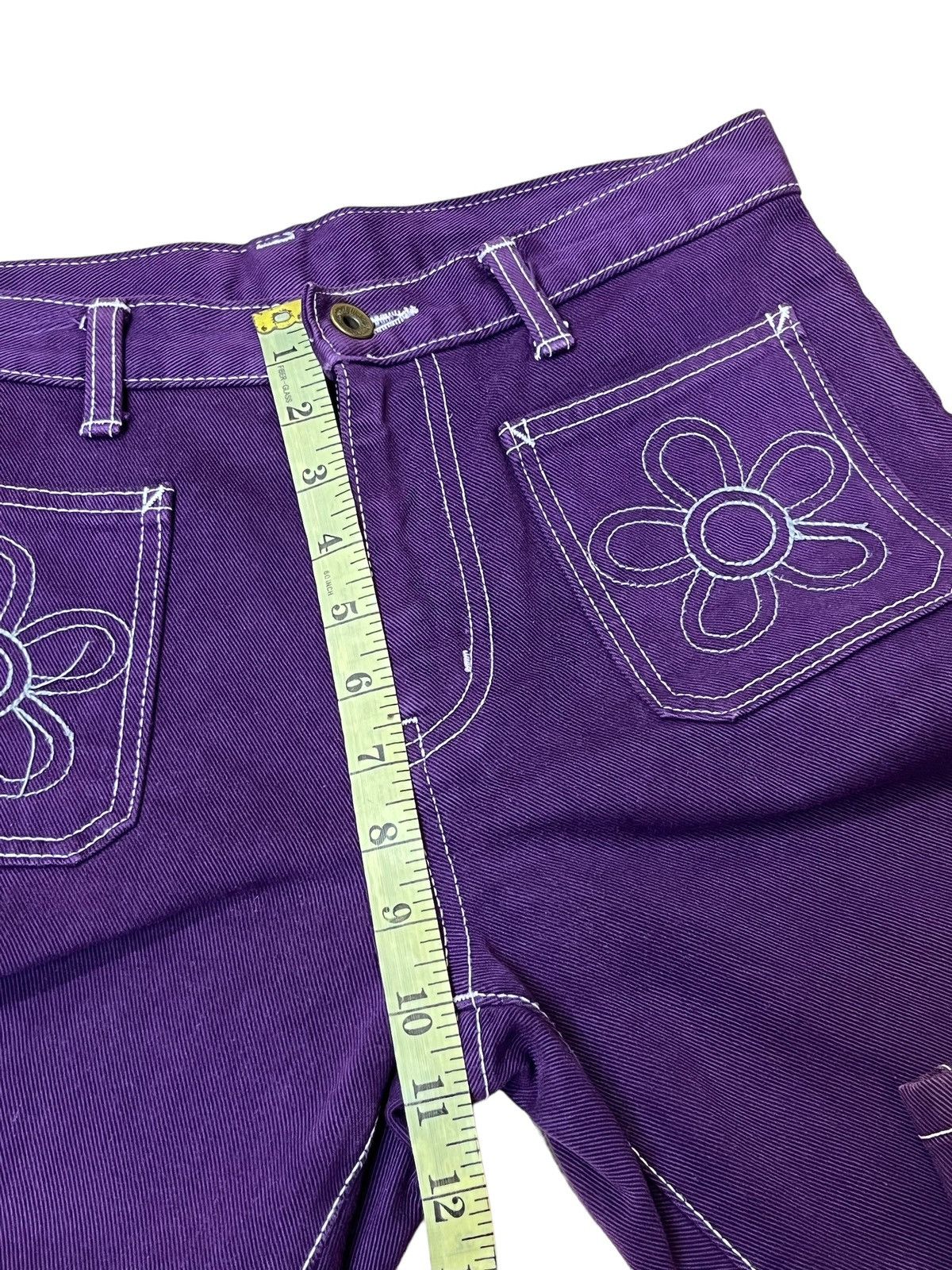 Japanese Brand VINTAGE JAPANESE NUVE PURPLE BUSHPANT FLARE DENIM Size US 29 - 16 Thumbnail