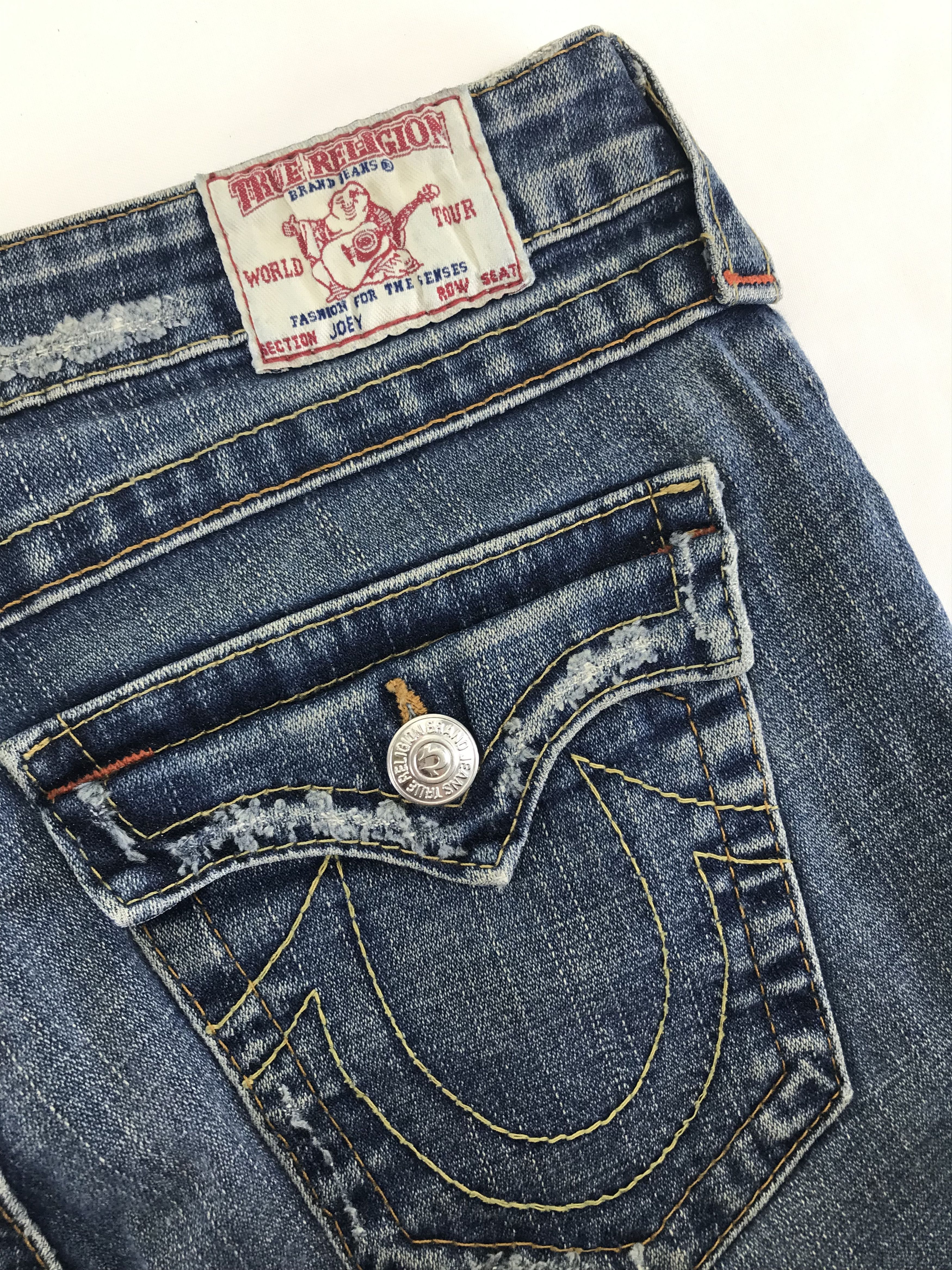 True Religion Vintage USA True Religion Low Rise Super Flare Jeans Size 30" / US 8 / IT 44 - 12 Thumbnail