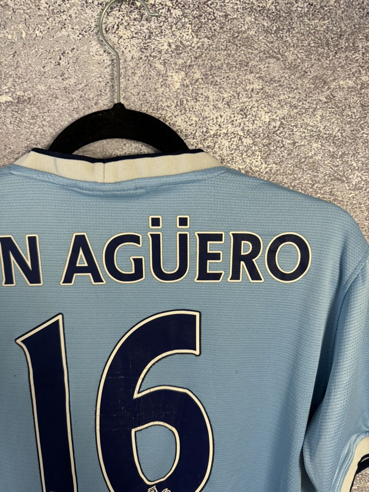 Nike × Vintage KUN AGUERO Vintage Manchester City 2013/14 Nike Jersey Size US S / EU 44-46 / 1 - 16 Thumbnail