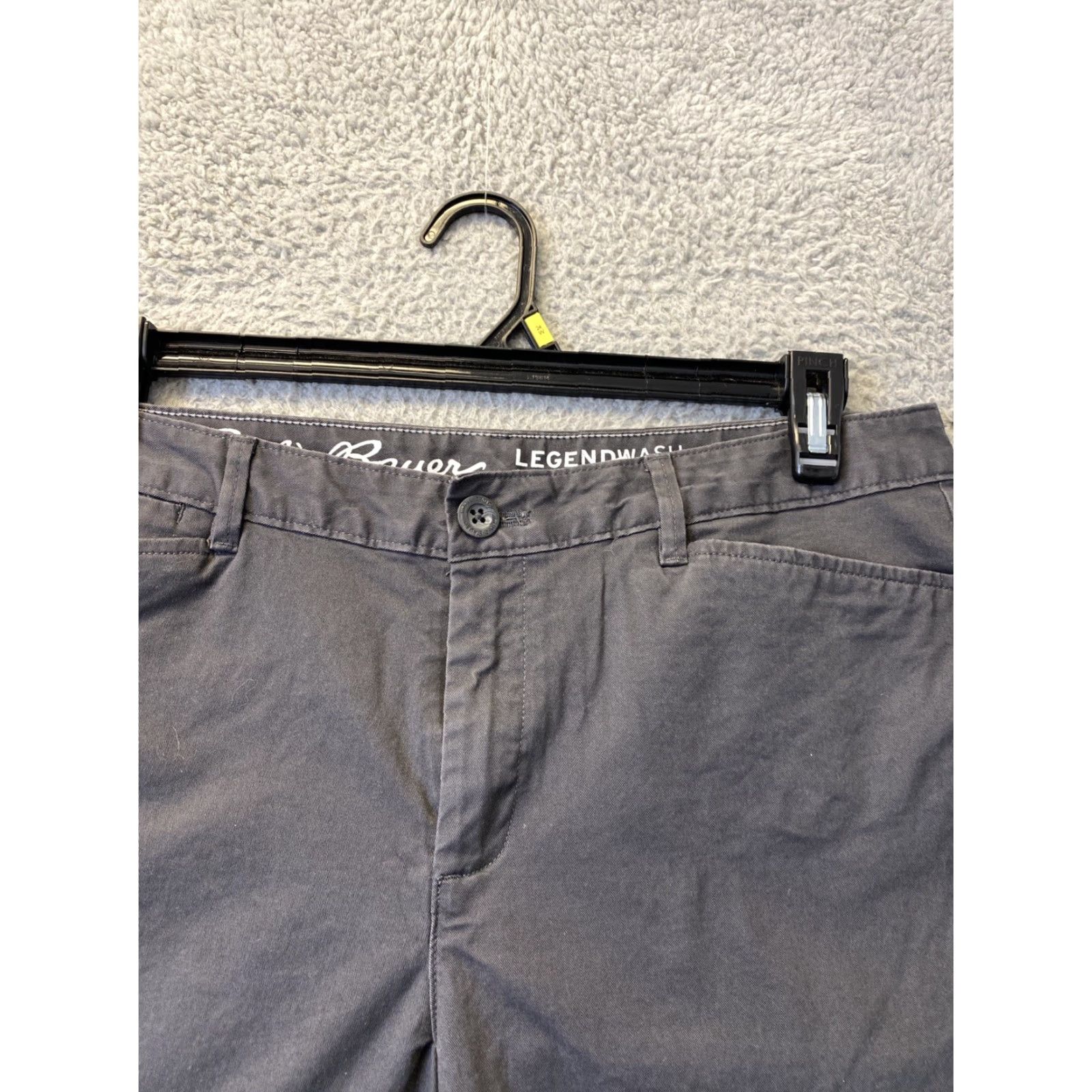 Eddie Bauer VINTAGE Eddie Bauer Women's Chino Pants Cropped Size 12 Gray Cotton Straight Fit 49-60 Size 34" / US 12 / IT 48 - 3 Thumbnail