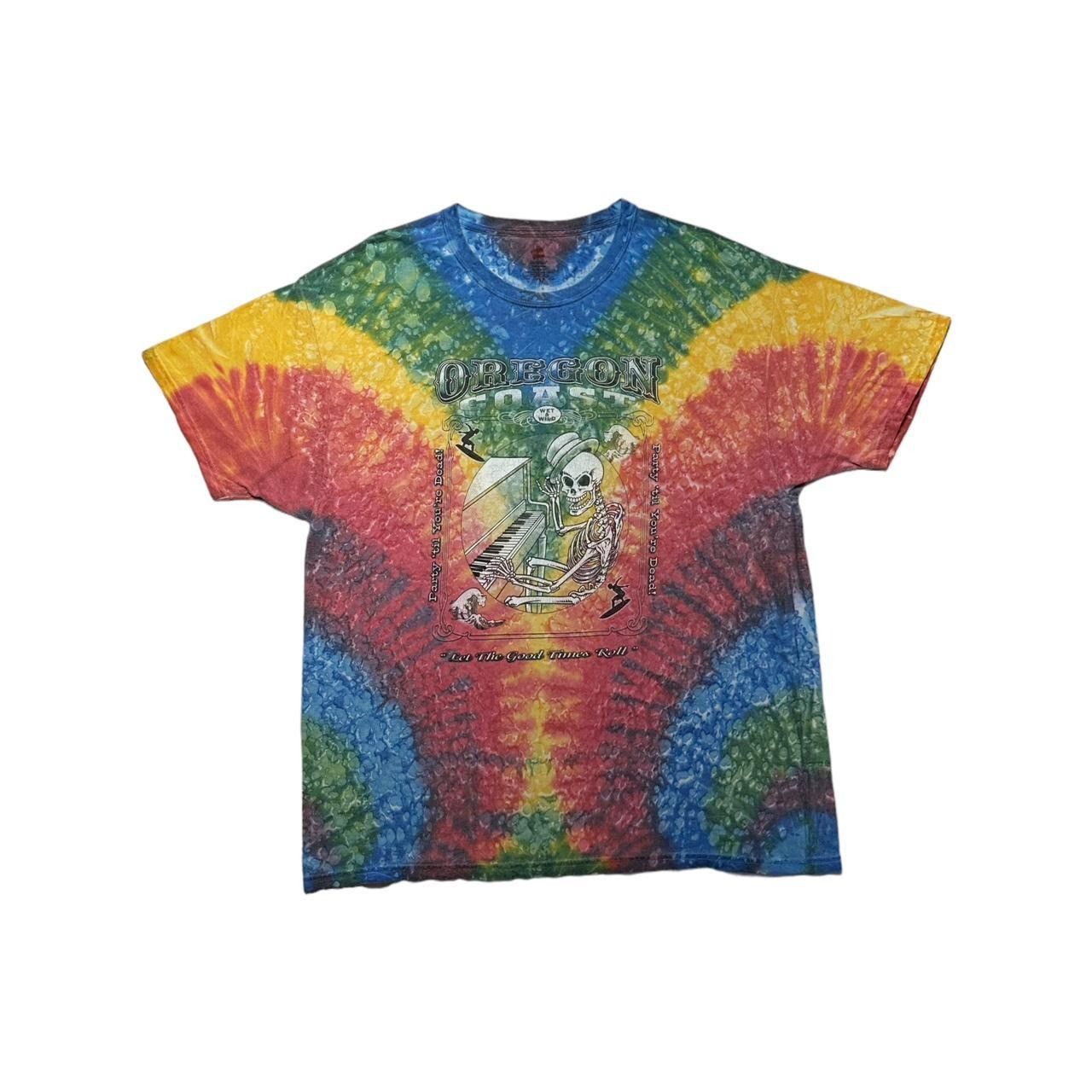 Y2K Oregon Coast Skeleton Dead T-Shirt