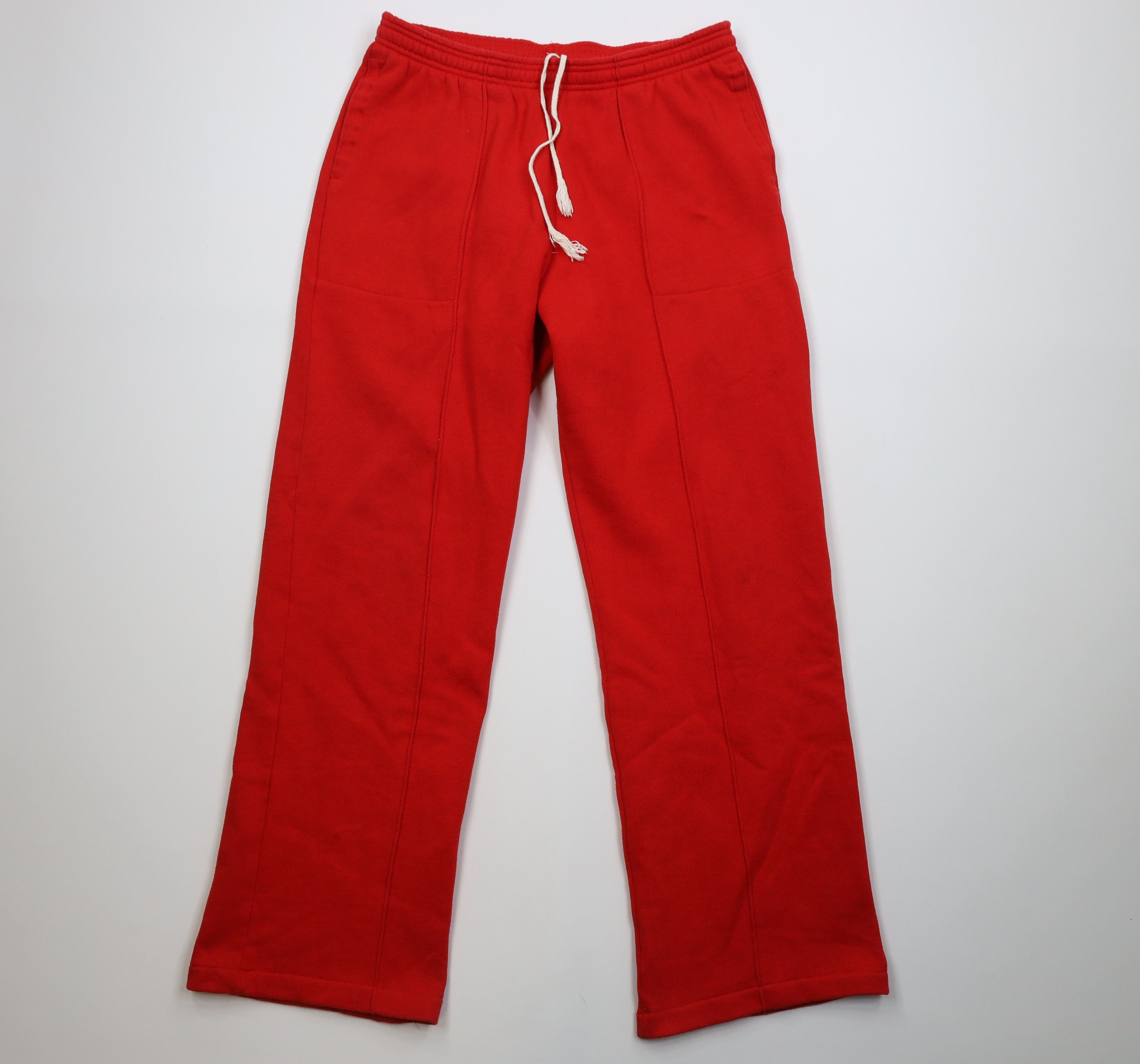 Vintage 70s Russell Athletic Wide Leg Sweatpants Red USA