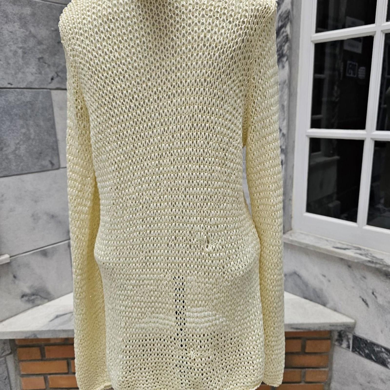 Designer J. Jill Women's Cream Knitted Cream Sweater Size L / US 10 / IT 46 - 5 Thumbnail