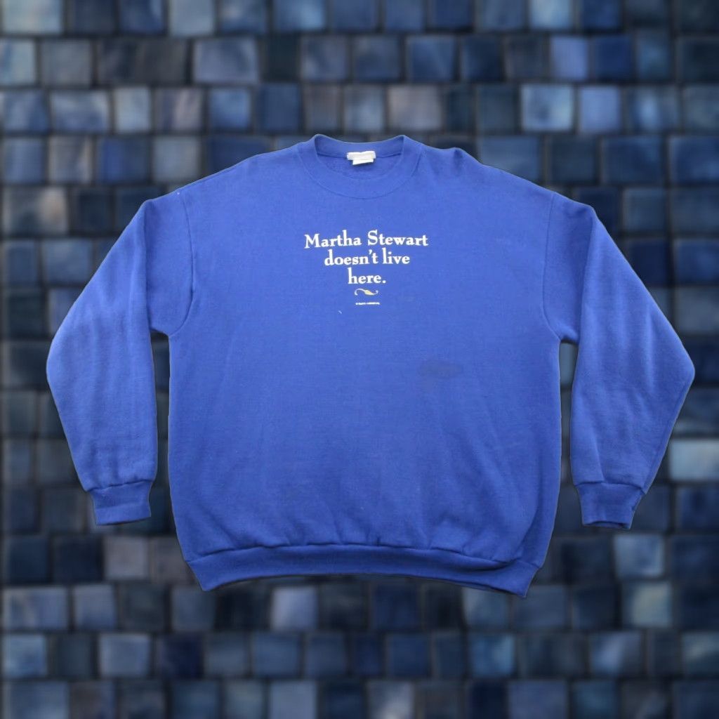 Lee Martha Stewart Doesn't Live Here 90s Y2K Cooking Parody Comedy Sweatshirt XL Size US XL / EU 56 / 4 - 1 Thumbnail