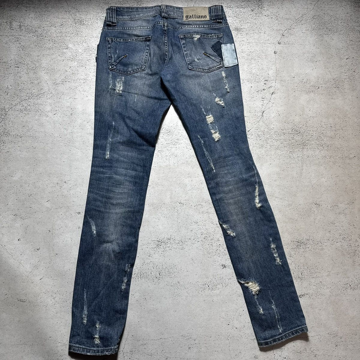 John Galliano drip john galliano distressed women jeans destroy avantgarde Size 27" / US 4 / IT 40 - 11 Thumbnail