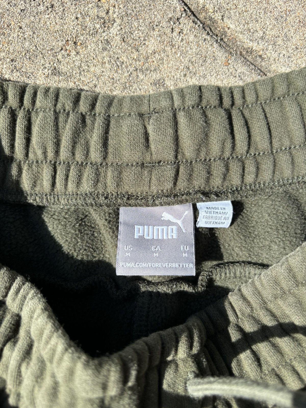 Puma × Vintage Y2K Puma Forrest Green Athletic Fit Joggers Size US 34 / EU 50 - 4 Thumbnail