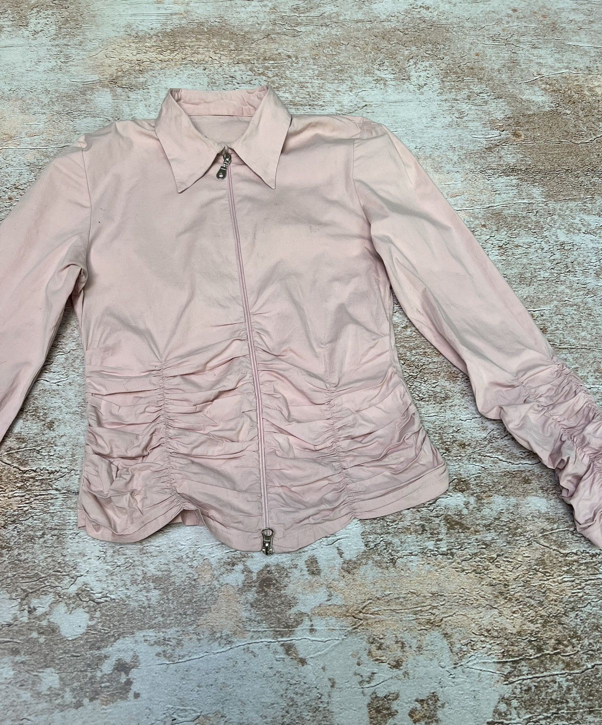 Japanese Brand Vintage double zip adjustable blouse Size S / US 4 / IT 40 - 3 Thumbnail