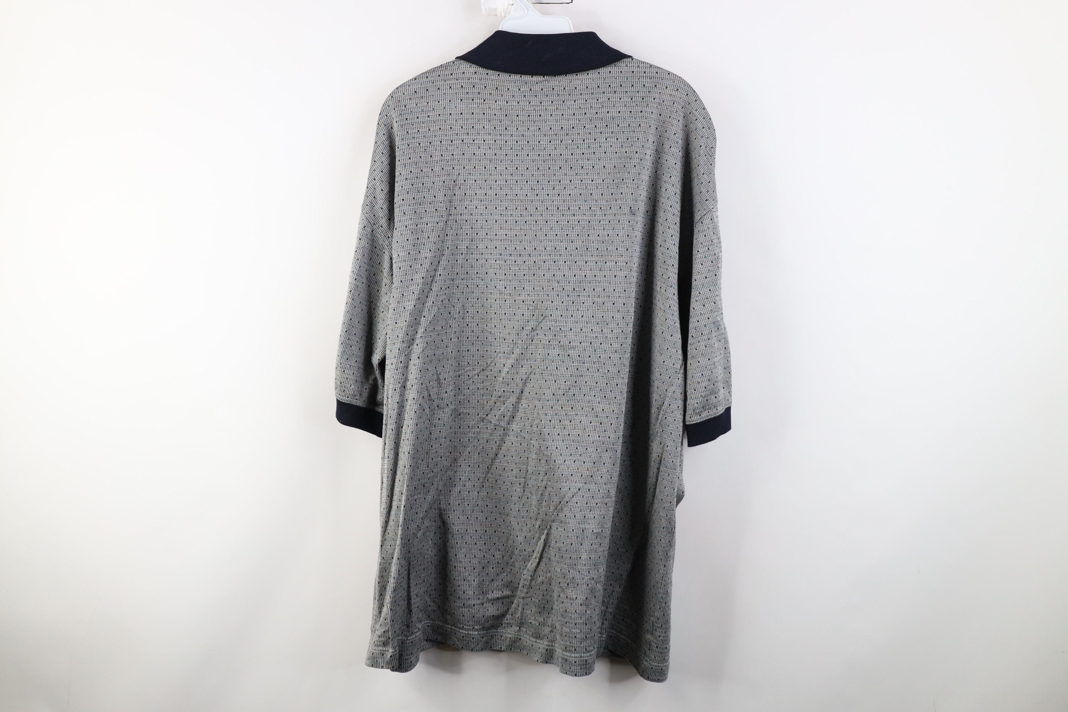 Vintage Vintage 90s Streetwear Polka Dot Knit Golf Polo Shirt Size US XL / EU 56 / 4 - 12 Thumbnail