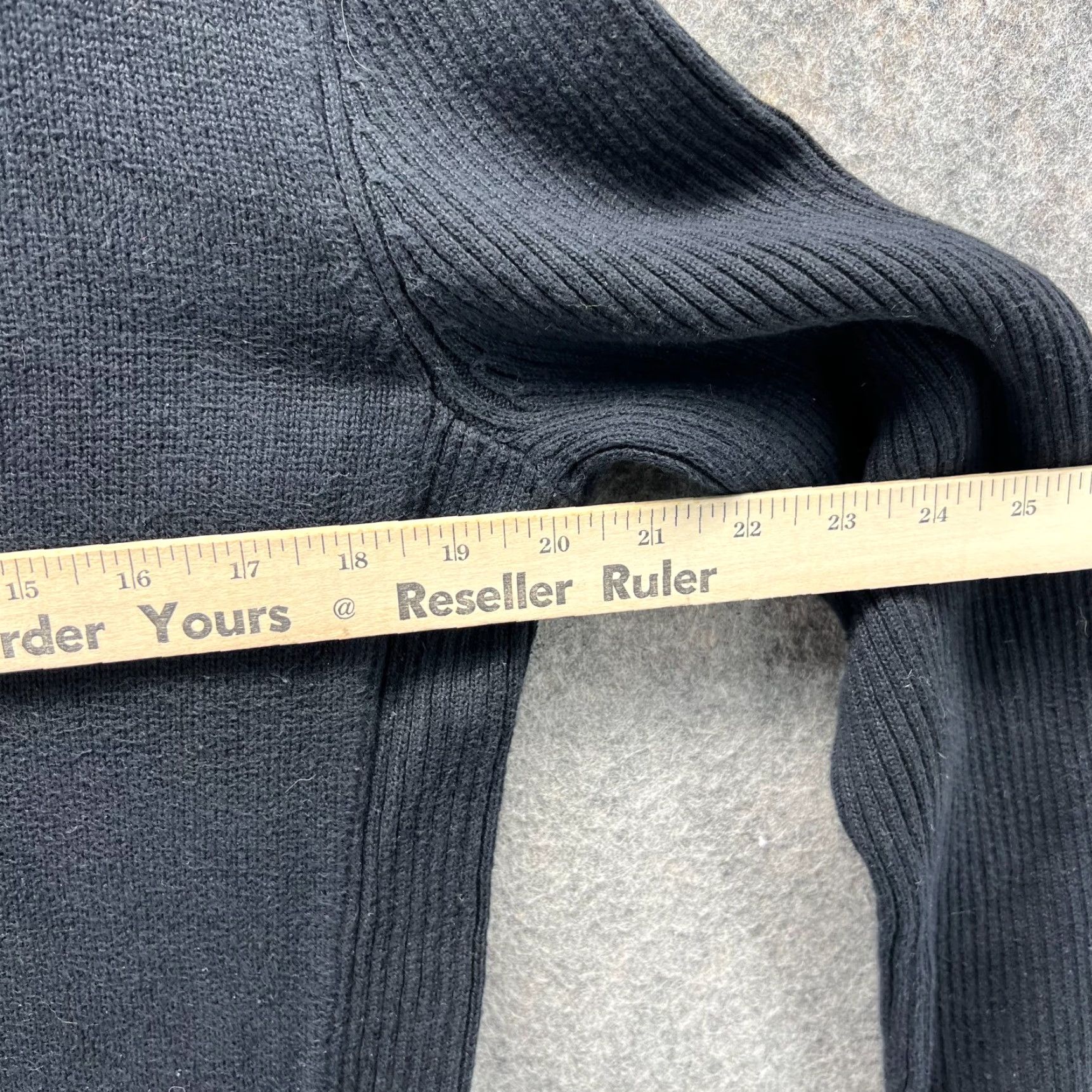 Ralph Lauren VINTAGE Lauren Ralph Lauren Sweater Women Medium Full Zip Fleece Knit Black Size M / US 6-8 / IT 42-44 - 6 Thumbnail