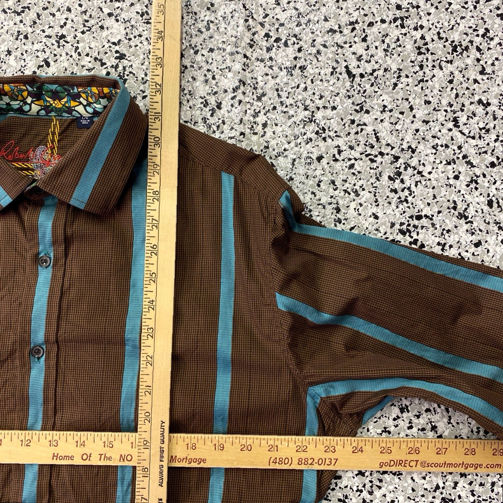 Robert Graham Robert Graham Mens Multicolor Stripe Cotton Shirt Large Size US L / EU 52-54 / 3 - 3 Thumbnail