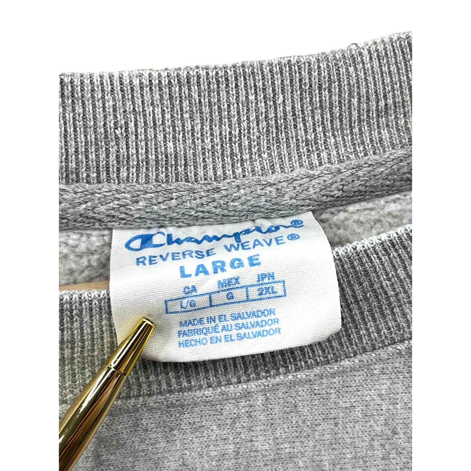 Vintage VTG 90's Champion Reverse Weave Clemson Embroidered Crewneck Size US L / EU 52-54 / 3 - 3 Thumbnail