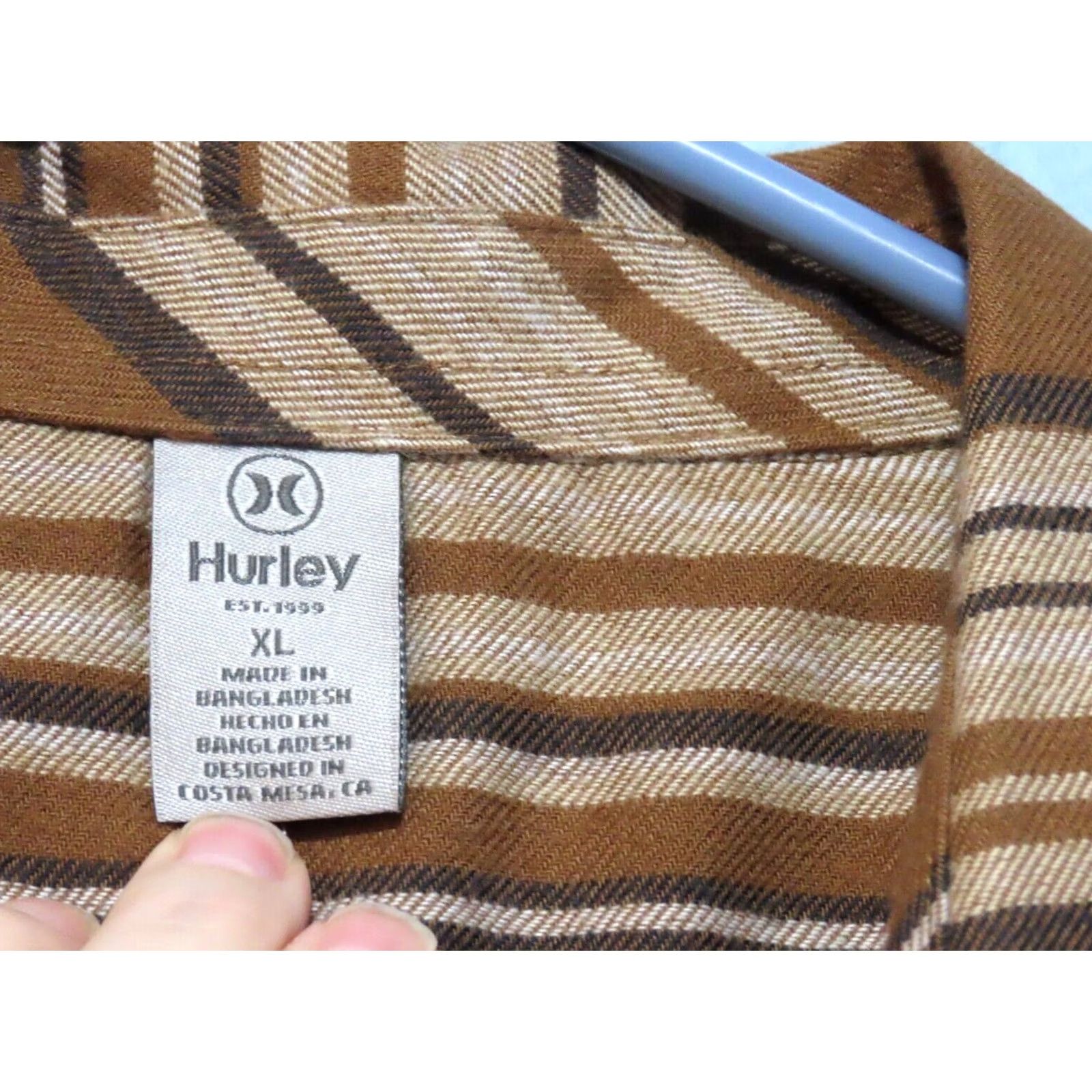 Hurley Hurley Mens XL Regular Fit Bronze Long Sleeve Shirt Ultra Soft Brushed Fabric NWT Size US XL / EU 56 / 4 - 3 Thumbnail