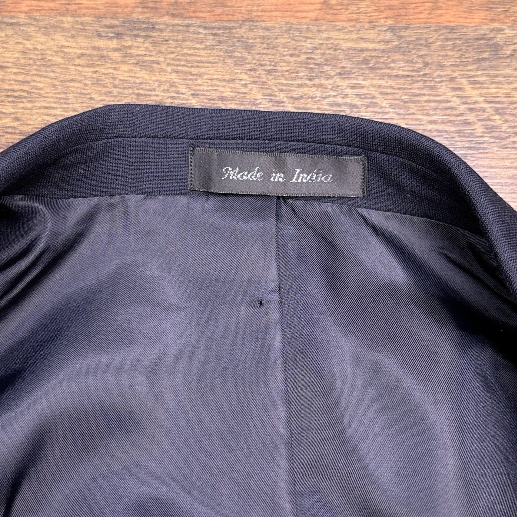 Michael Kors Michael Kors Sport Coat Blazer 38R Navy Blue Wool Stretch Four-Button Notch Lapel Single-Breasted Regular Mens Blazer Jacket Coat Size 38R - 6 Thumbnail