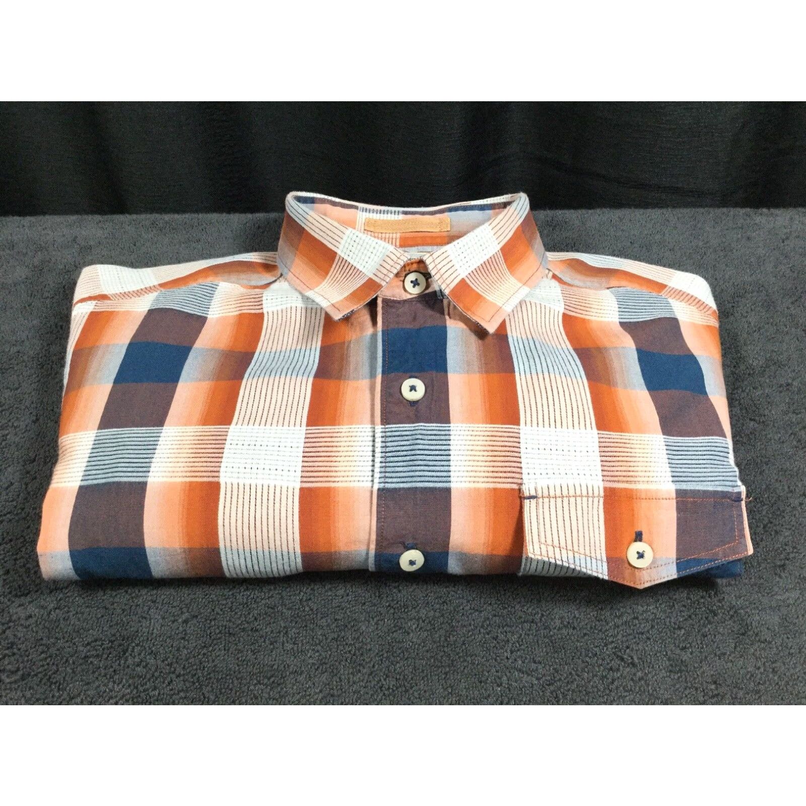 Tommy Bahama Tommy Bahama Brown Plaid Cotton Blend Long Sleeve Button-Up Mens L Island Modern Fit Shirt Size US L / EU 52-54 / 3 - 1 Thumbnail