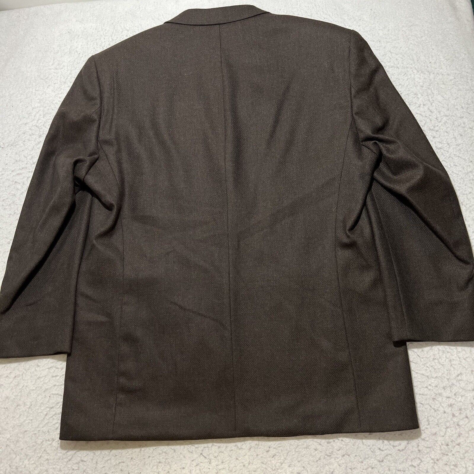Other Portofino Gage Wool Brown Career Suit Jacket Sport Coat Size 48L - 15 Thumbnail