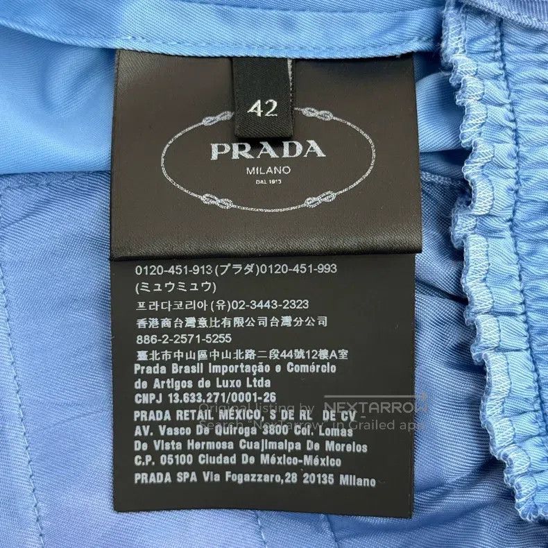 Other Prada Blue metal triangle label nylon boxing shorts Size US 26 / EU 42 - 7 Thumbnail