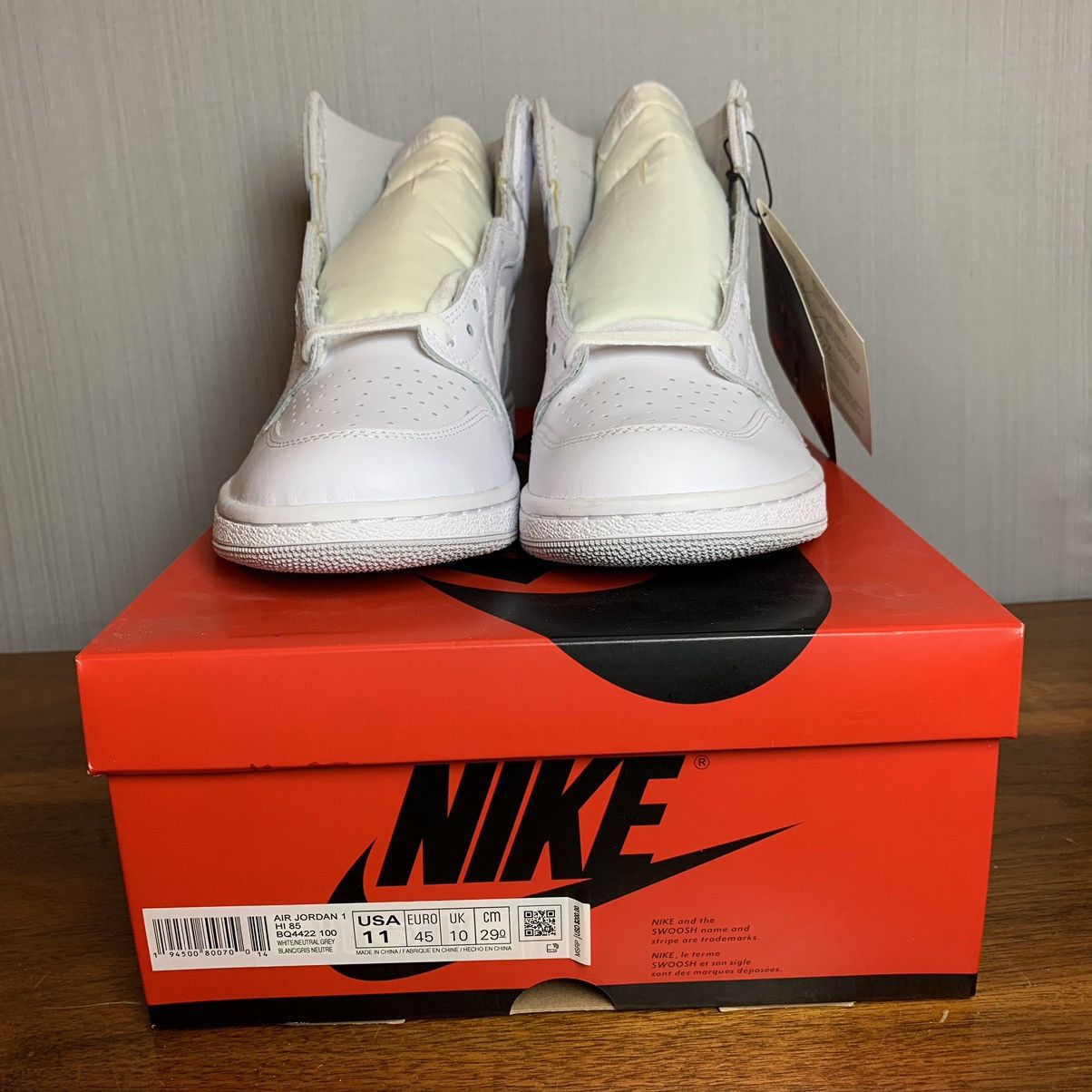 Jordan Brand × Nike Jordan 1 Retro High 85 Neutral Grey Size US 11 / EU 44 - 4 Thumbnail