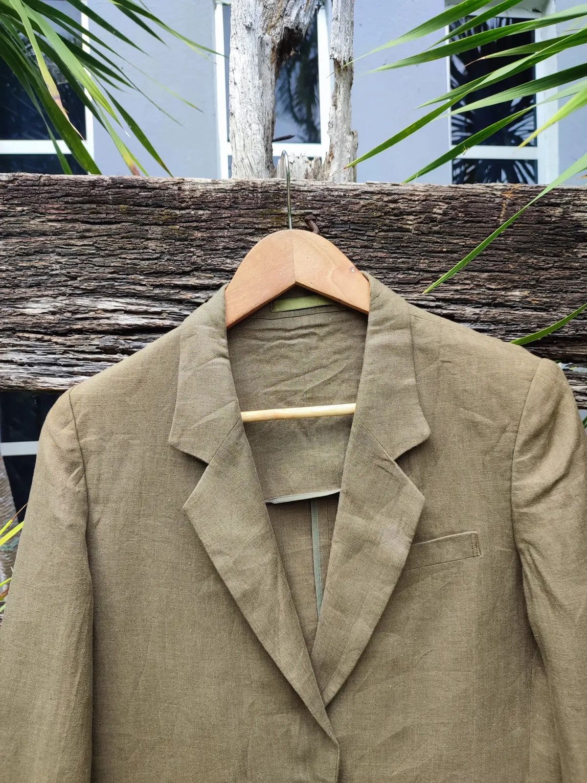 Burberry Vintage Burberrys Linen Blazer – Classic 2-Button Size S / US 4 / IT 40 - 2 Thumbnail