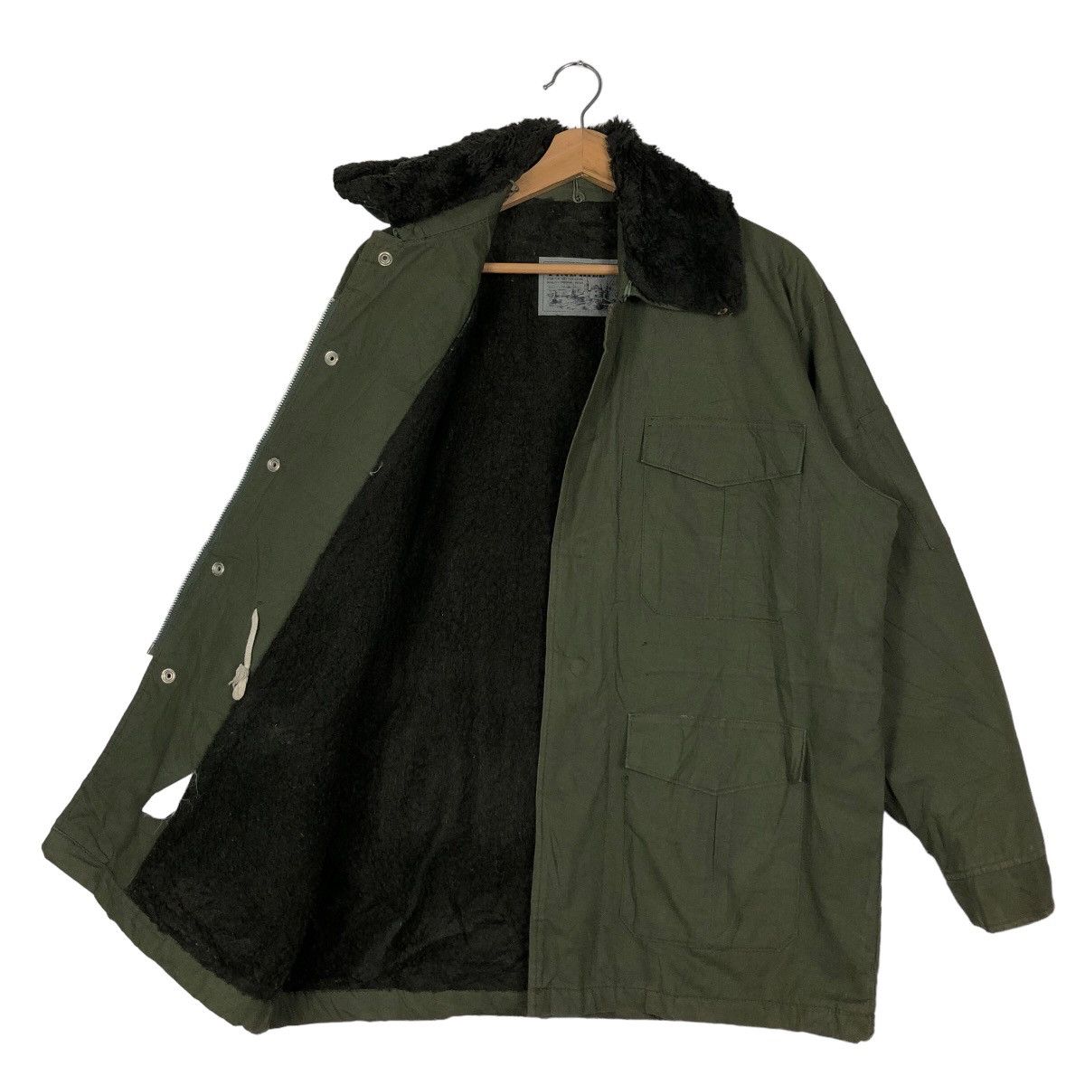 Vintage 🔥90’s Vintage Pine Hill Military Hunting Jacket Mink Fur Size US L / EU 52-54 / 3 - 8 Thumbnail