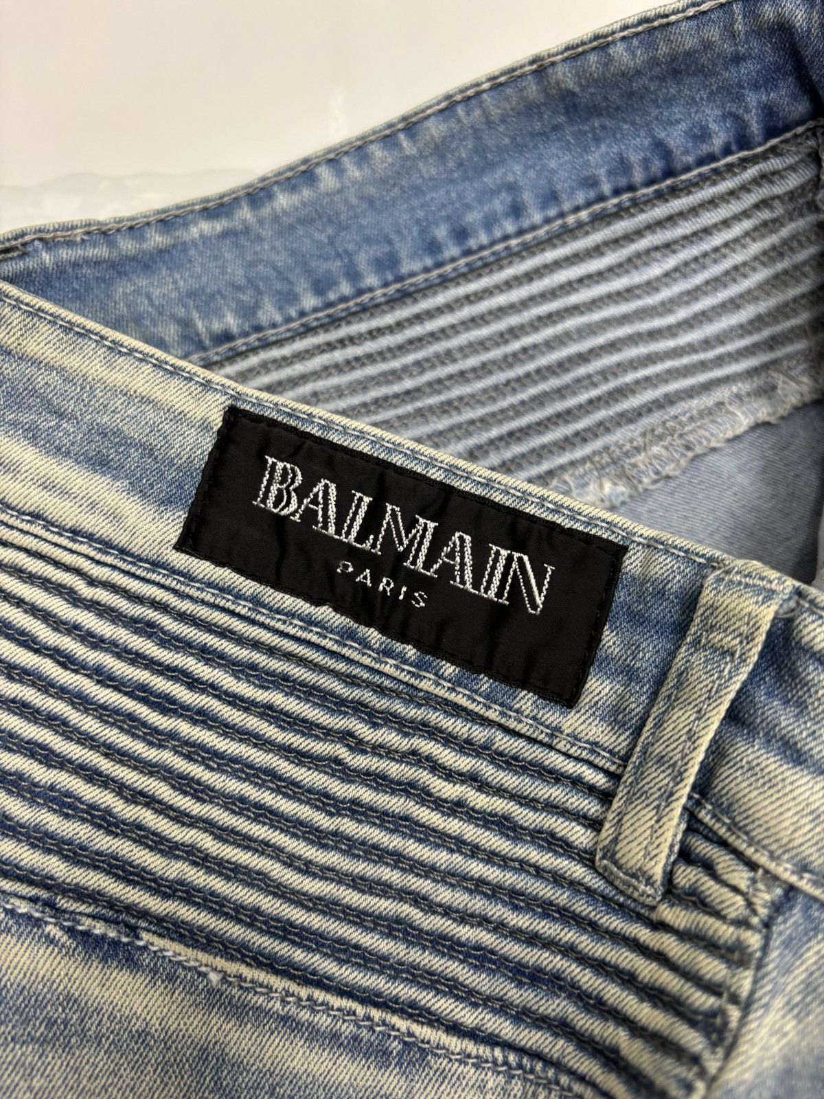 Other BALMAIN BIKER DENIM ZIPPER DISTRESSED DENIM JEANS Size US 32 / EU 48 - 10 Thumbnail