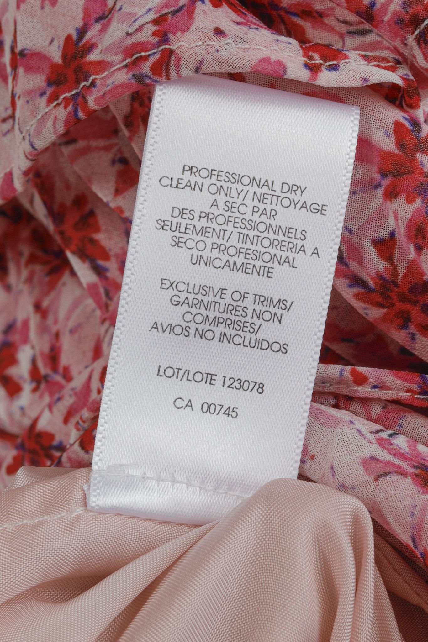 Amur Amur Paisley Pink Floral Pleated Tiered Midi Skirt Size 26" / US 2 / IT 38 - 10 Thumbnail