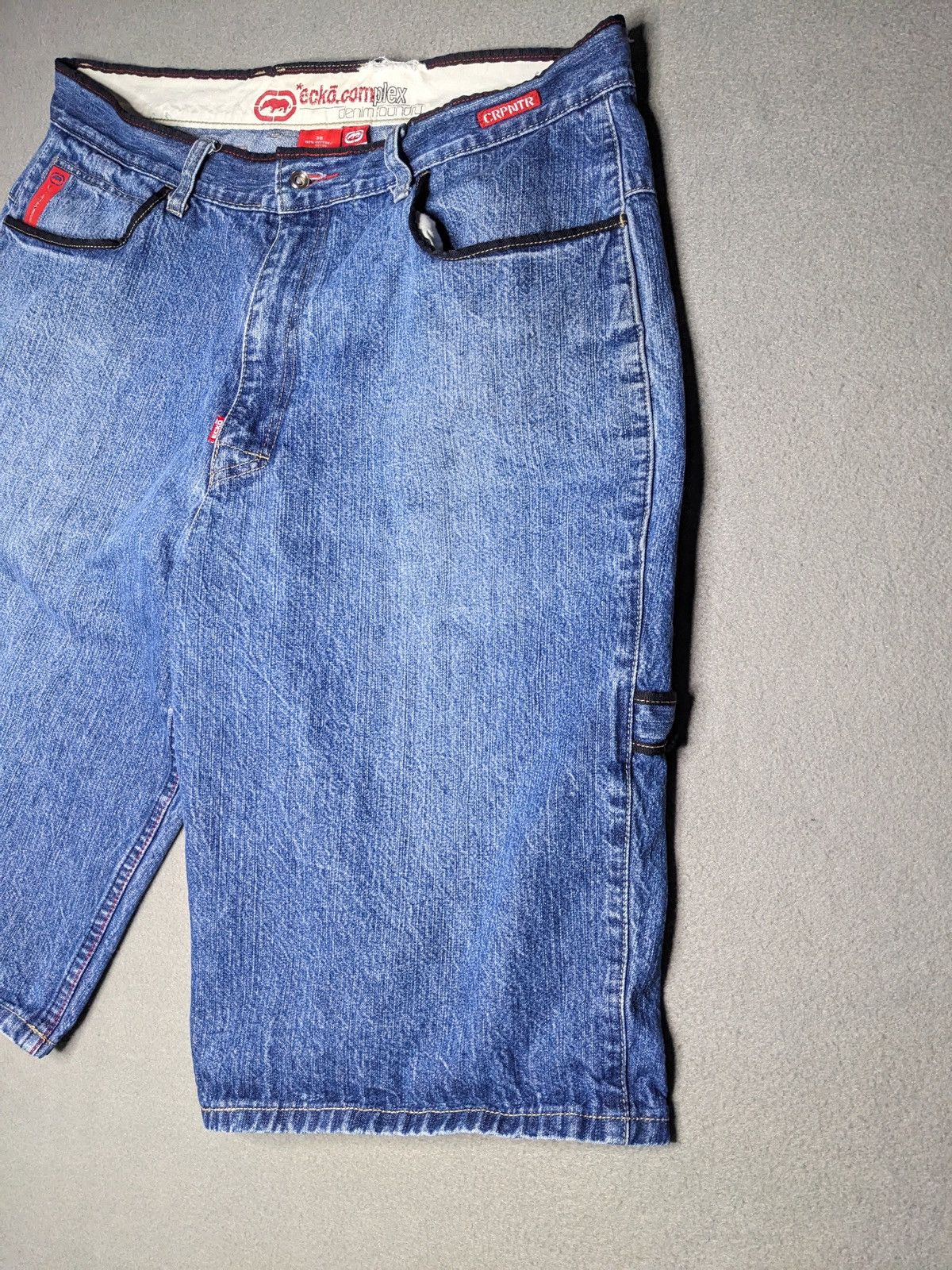 Ecko Unltd. Vintage 90s Ecko Unltd Carpenter Shorts Denim Baggy Jorts 38 Size US 38 / EU 54 - 8 Thumbnail