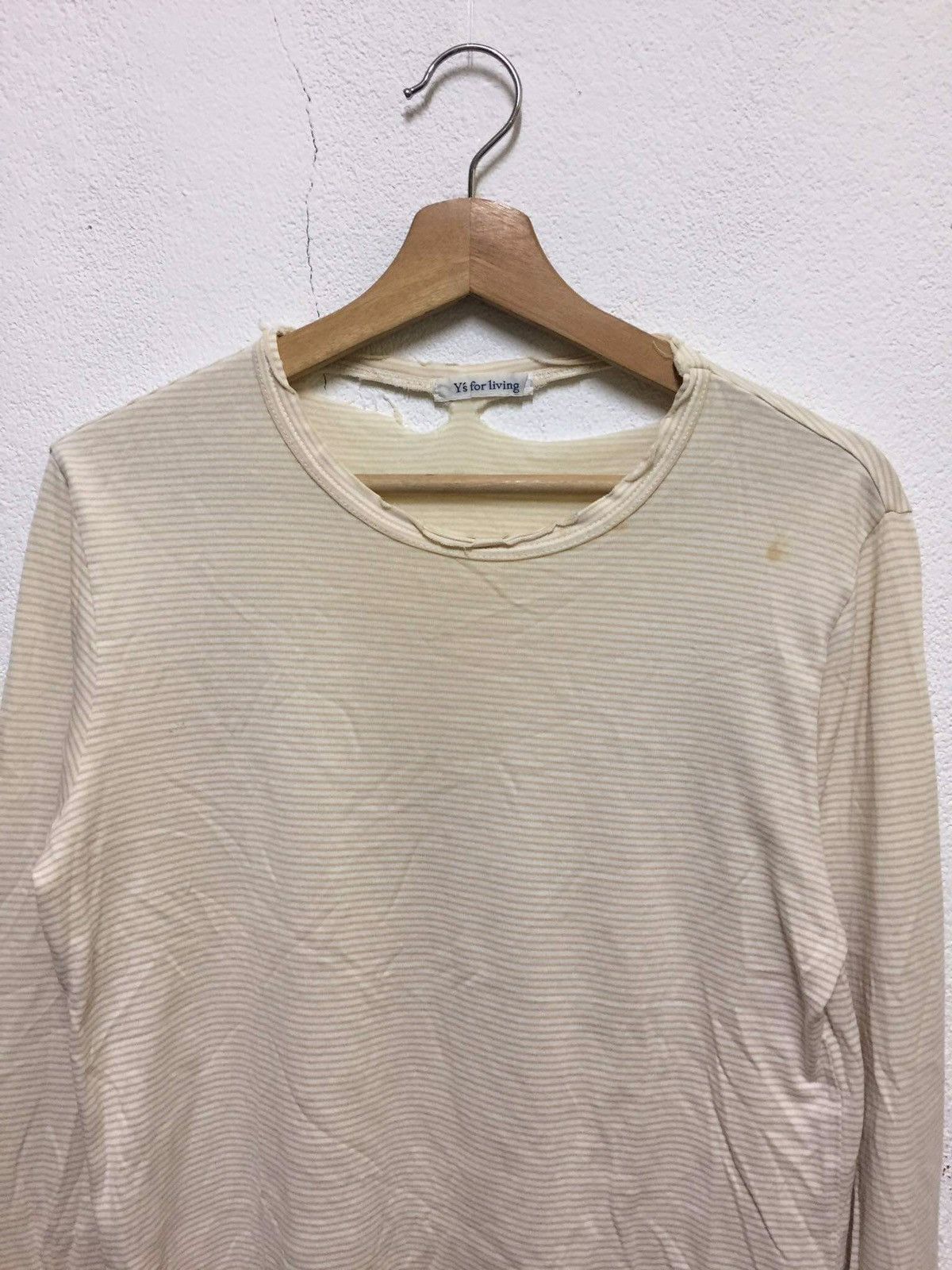 Japanese Brand Rare 🔥 Y’S For Living By YOHJI YAMAMOTO Long Sleeve Shirt Size S / US 4 / IT 40 - 2 Thumbnail