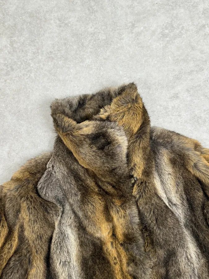Emporio Armani AW2002 Emporio Armani Faux Fur Cozy Jacket Size S / US 4 / IT 40 - 5 Thumbnail