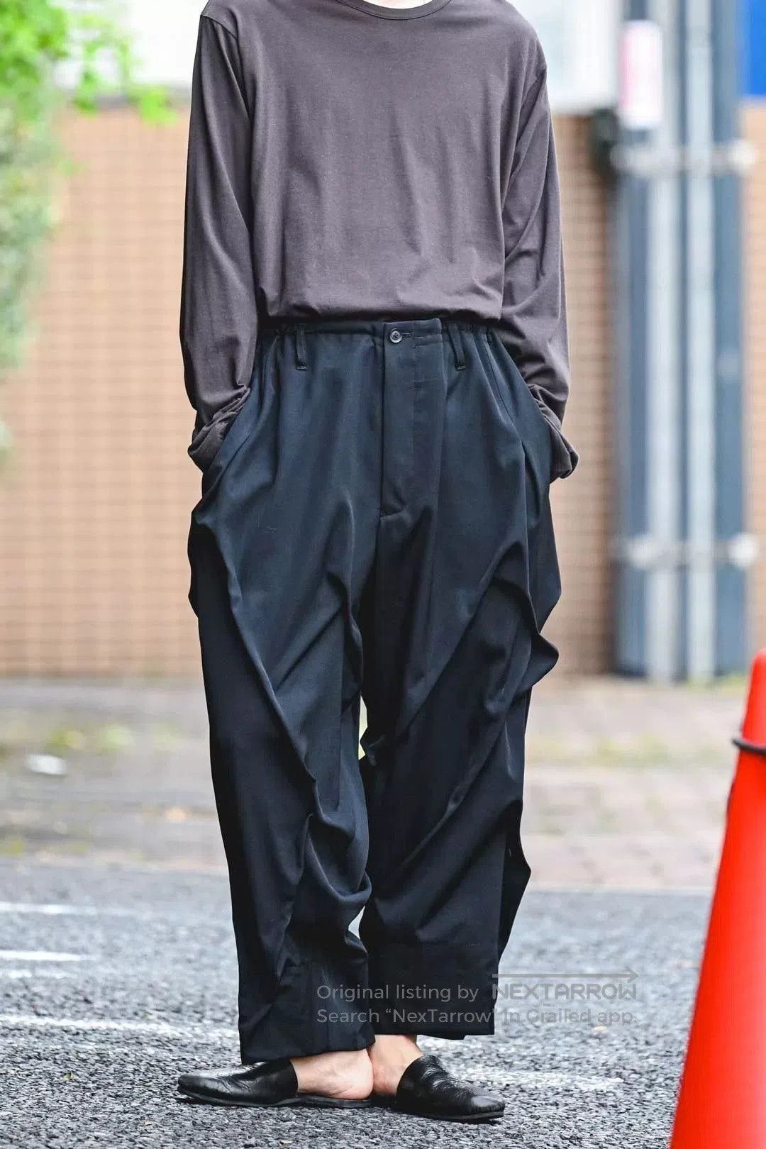Yohji Yamamoto Yohji Yamamoto Irregular Pleated Trousers. Size US 30 / EU 46 - 3 Thumbnail