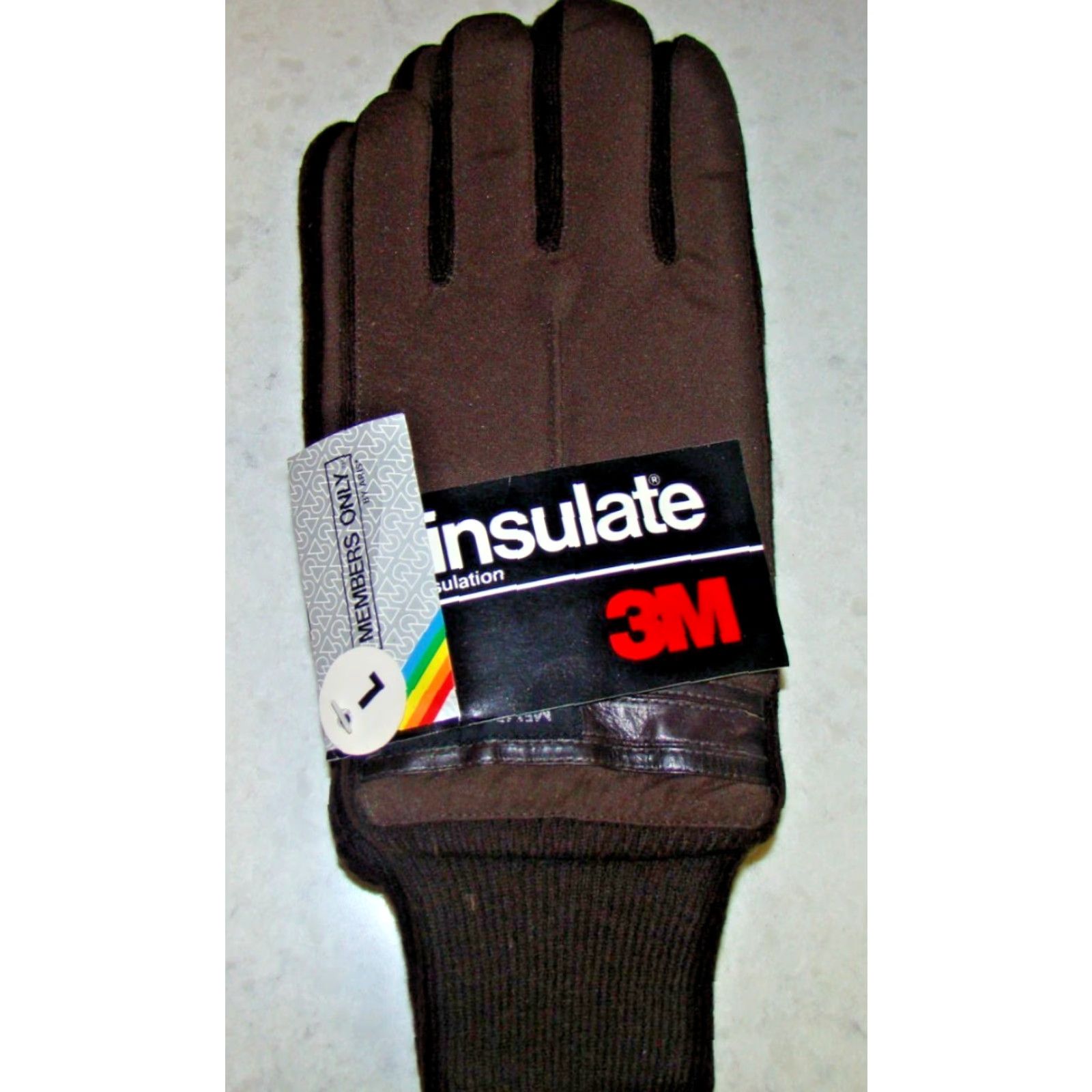 Members Only VINTAGE Members Only Aris Glove L Brown Thinsulate Insulated Driving Men’s Size ONE SIZE - 2 Thumbnail
