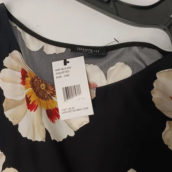 Lafayette 148 LAFAYETTE 148 Sleeveless Adela Silk Flower Blouse - Large Size L / US 10 / IT 46 - 9 Thumbnail