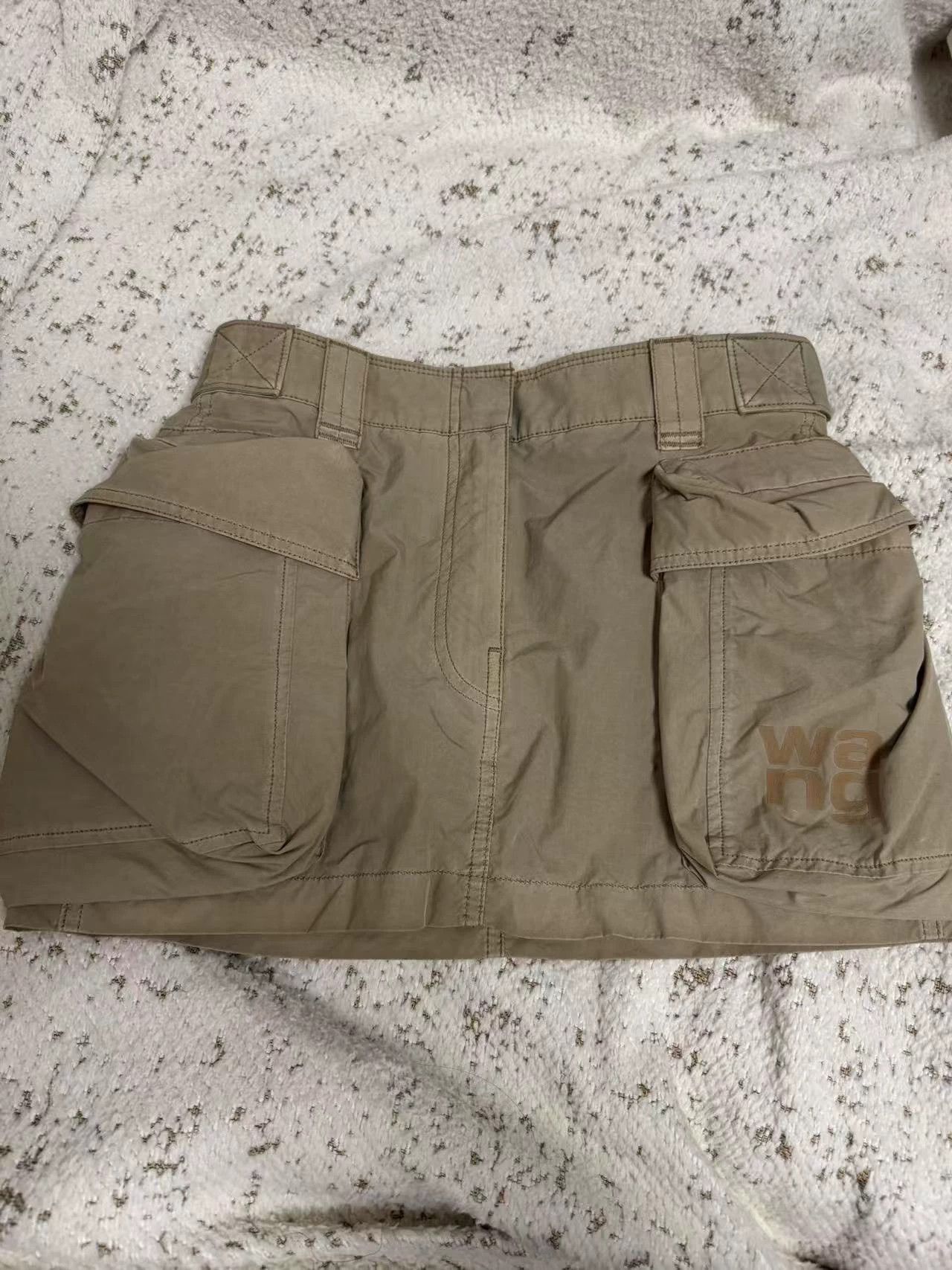 Alexander Wang AW new khaki short skirt new without tags Size 25" / US 0 / IT 36 - 1 Thumbnail