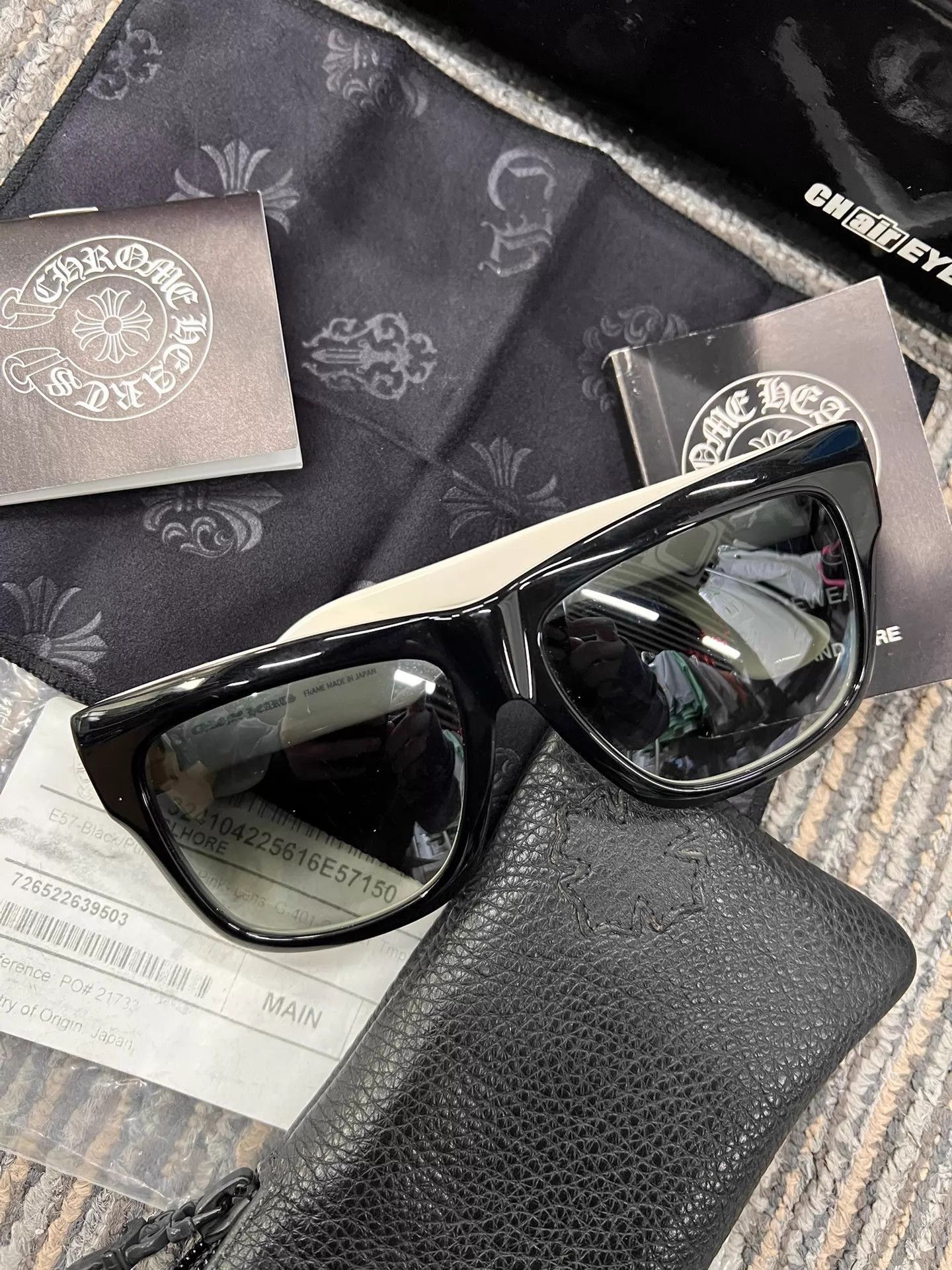 Chrome Hearts Multi-Color Pattern Square Frame Sunglasses Size ONE SIZE - 9 Thumbnail