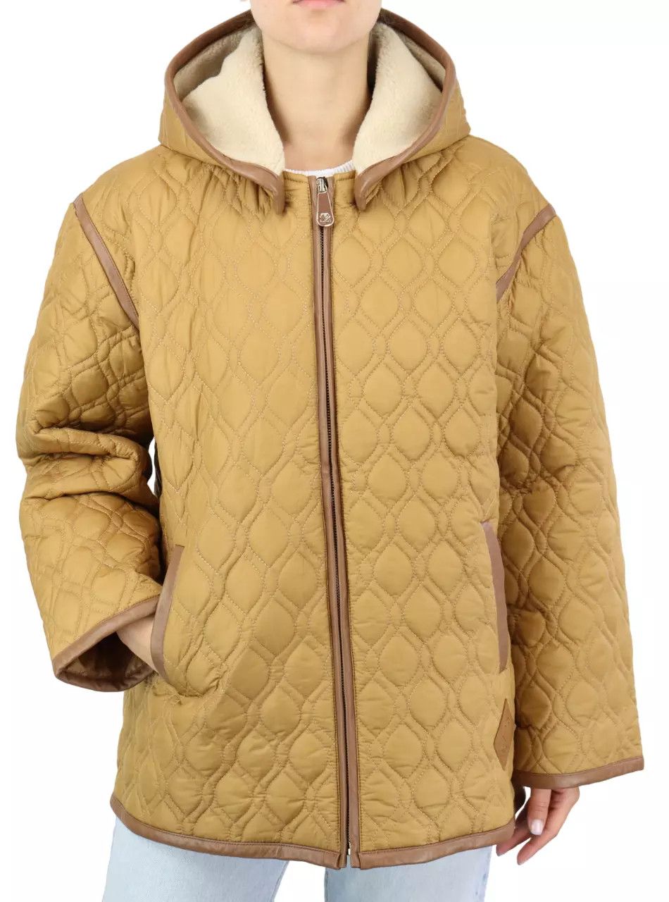 Sandro SANDRO Markle Jacket Women's EU 36 Hooded Quilted Lamb Size S / US 4 / IT 40 - 1 Thumbnail