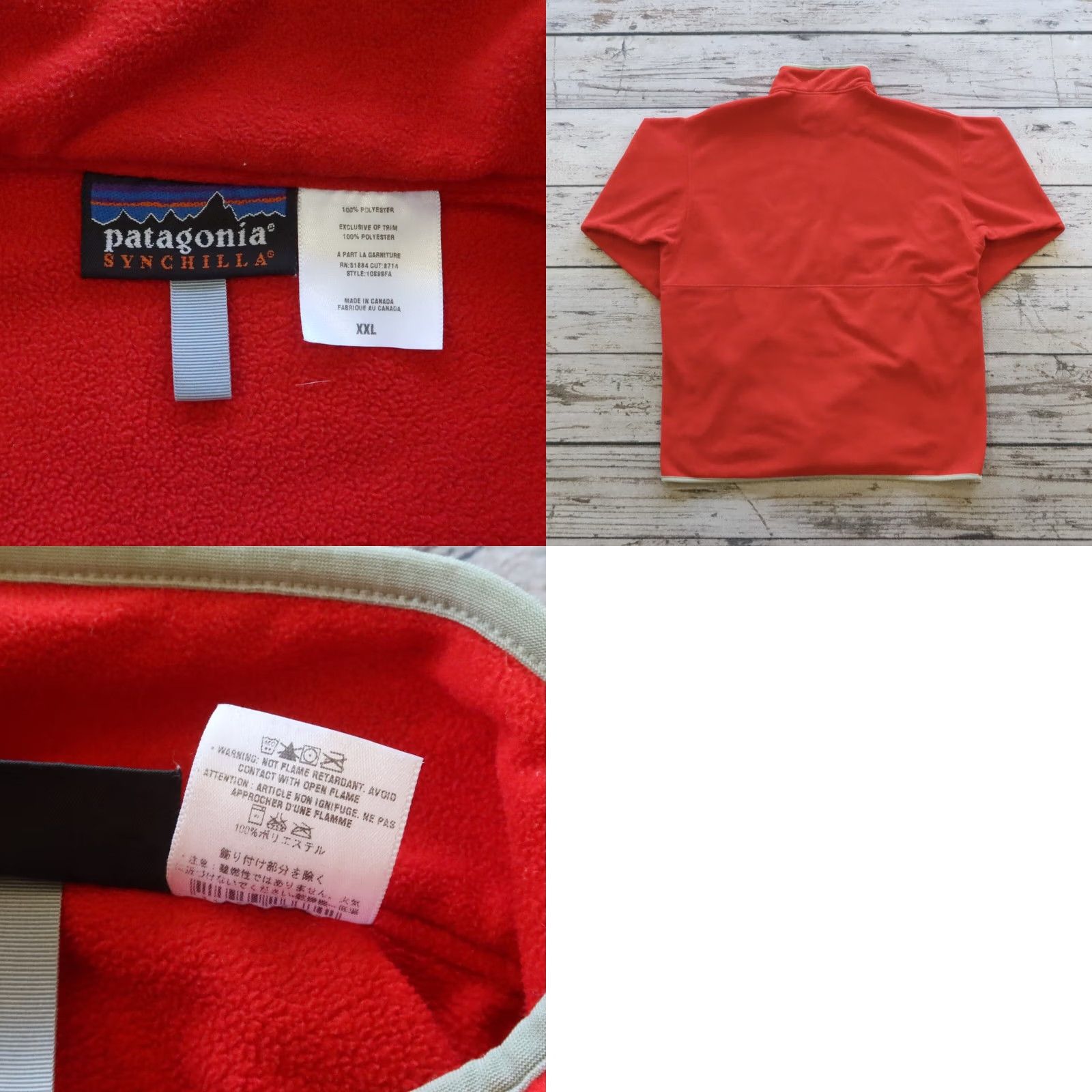 Patagonia Patagonia Synchilla Quarter Zip Fleece Jacket XXL Men Red Jacket Size US XXL / EU 58 / 5 - 9 Thumbnail