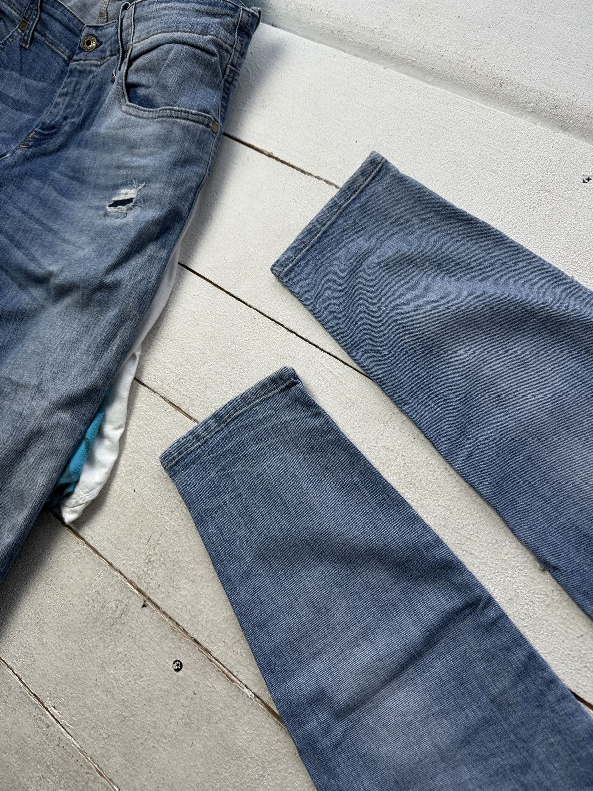 Diesel 🚨 DIESEL AVANT GARDE GOTHIC WOMEN JEANS LOGO IFSIXWASNINE Size 25" / US 0 / IT 36 - 10 Thumbnail