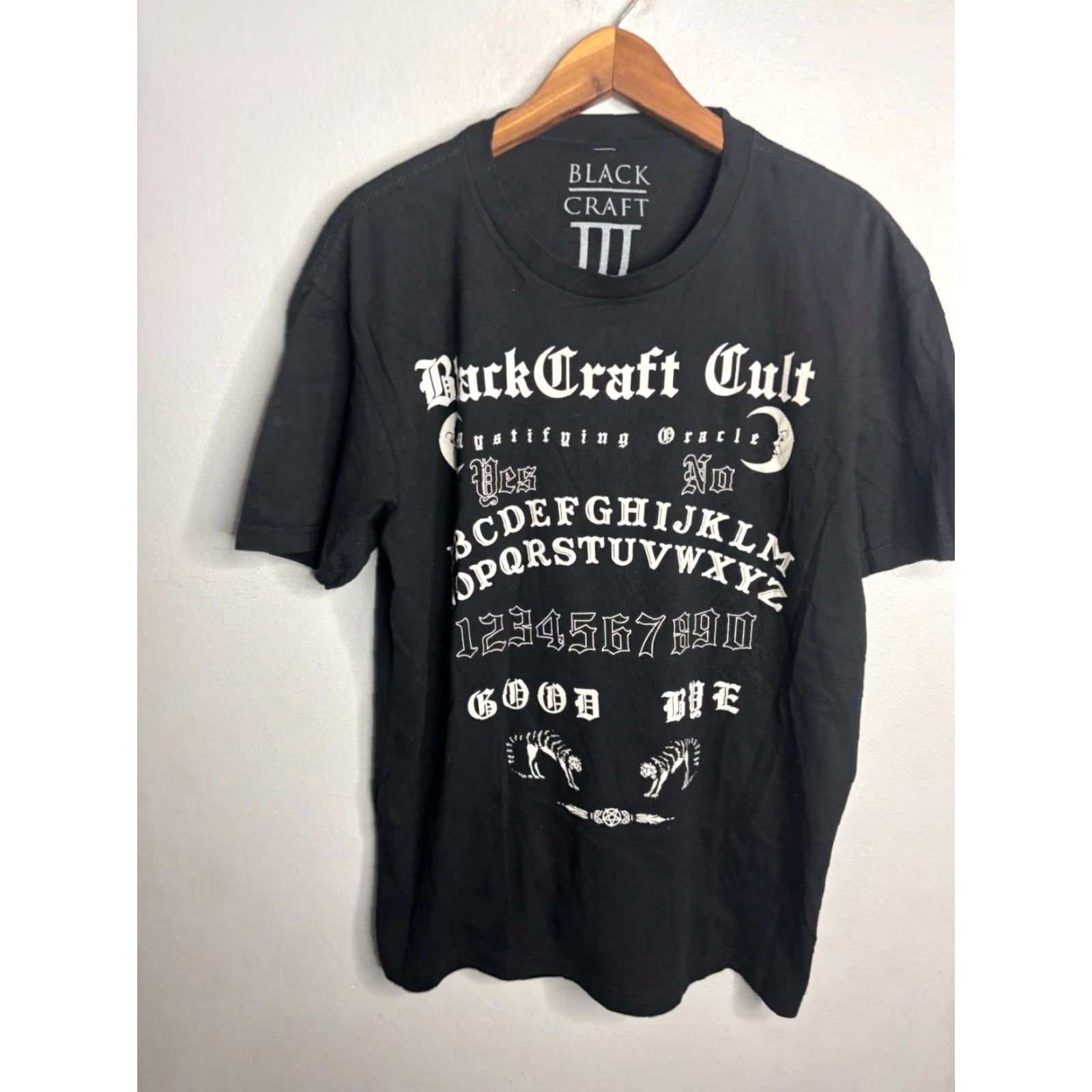 Vintage Black Craft Cult Graphic Tee T-Shirt XL Black Gothic Horror Punk Grunge Short Sleeve Crew Neck Mens 10/10 NWOT 6300 Size US XL / EU 56 / 4 - 2 Thumbnail