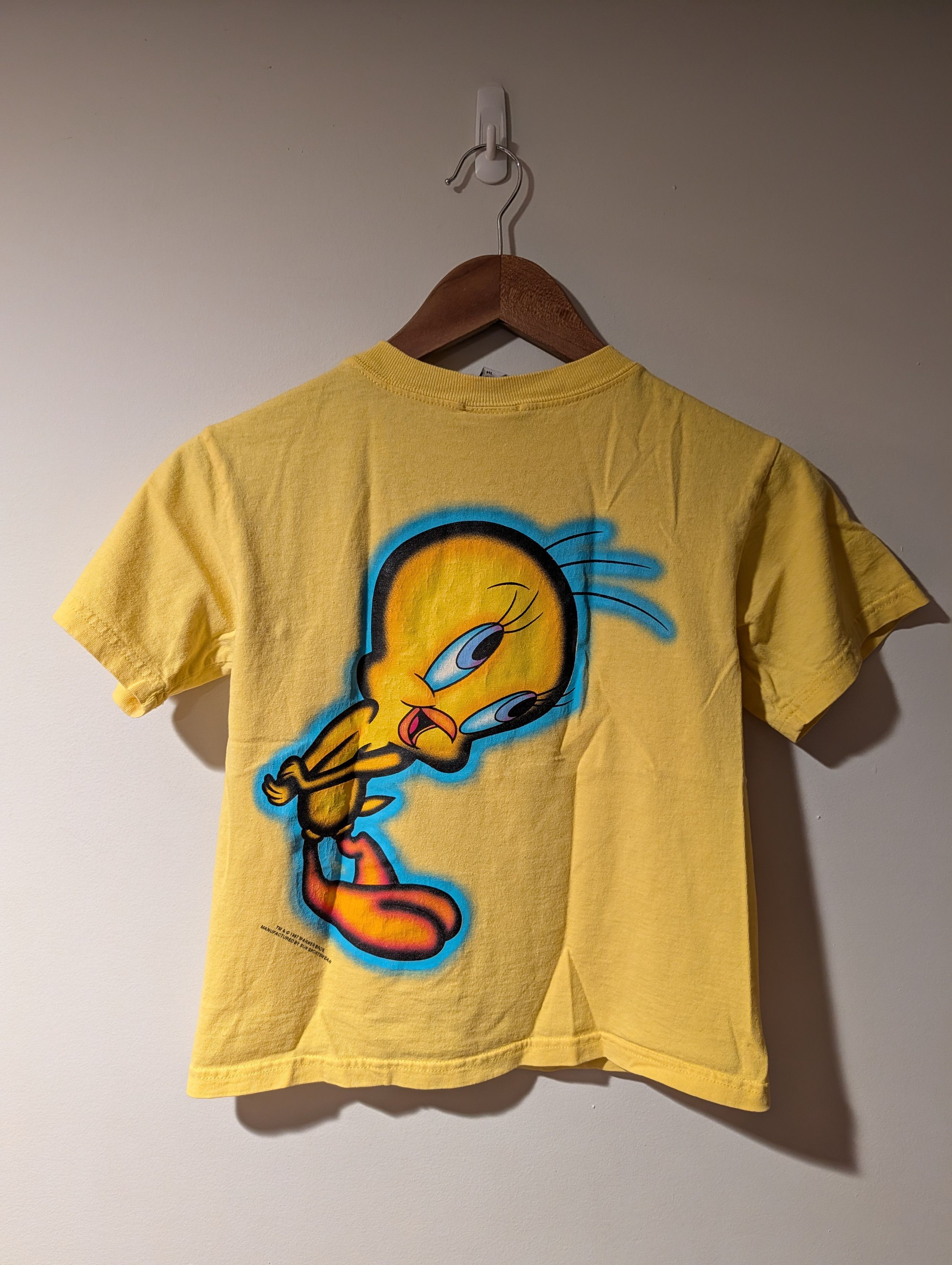 Cartoon Network Vintage 1997 Tweety Bird Frog Wibbit Size 10 Kids T-Shirt Size US M / EU 48-50 / 2 - 6 Thumbnail